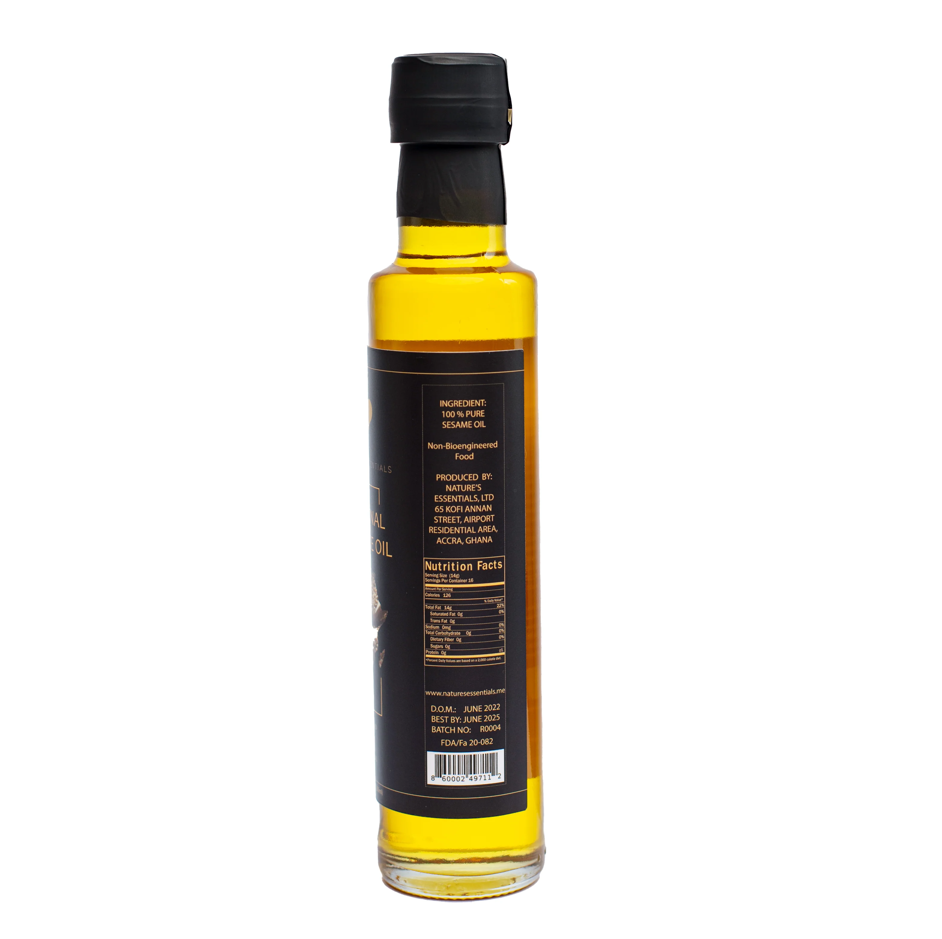 100% Pure Sesame Oil - Cold pressed - Image 3