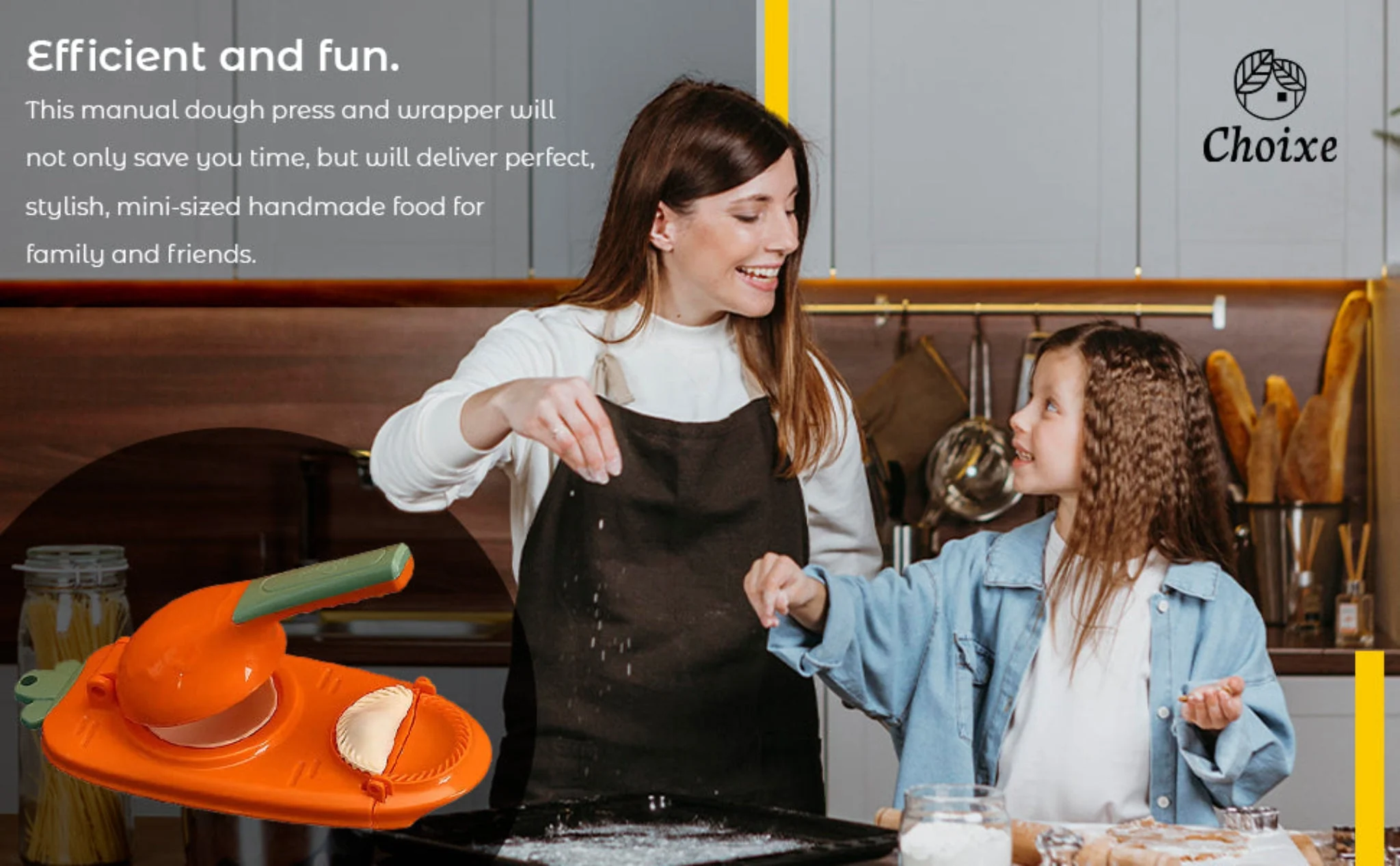 2-in-1 Manual Dough Press. Dumpling Empanada Pastries Maker - Image 9
