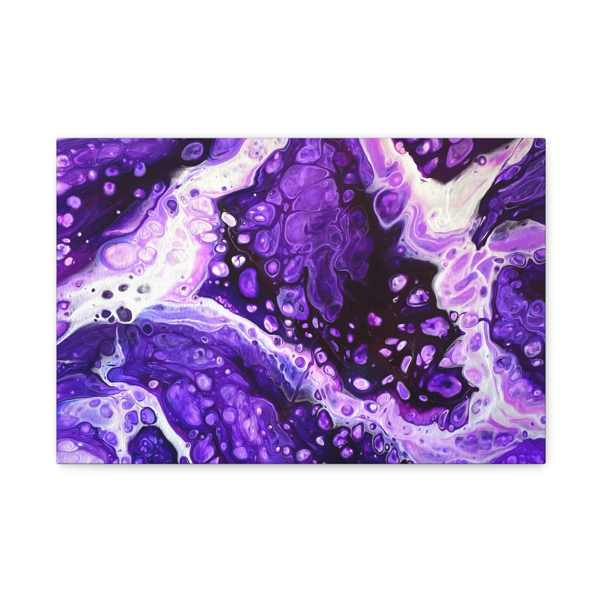 Bespattered Facade Purple Haze Stretched Matte Canvas Art Prints | Multiple Sizes - Image 5