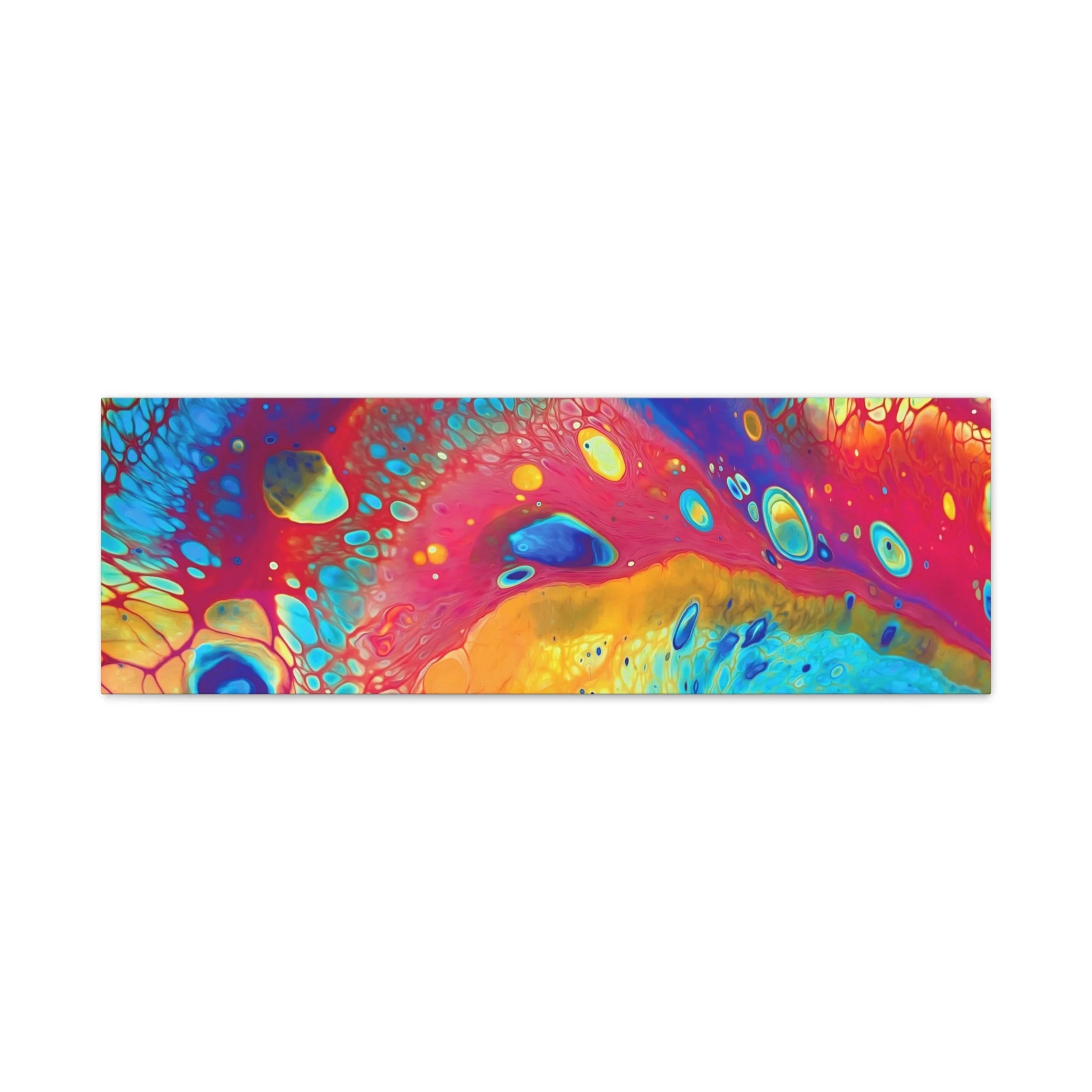 Bespattered Facade Rainbow Galaxy Stretched Matte Canvas Art Prints | Multiple Sizes - Image 15