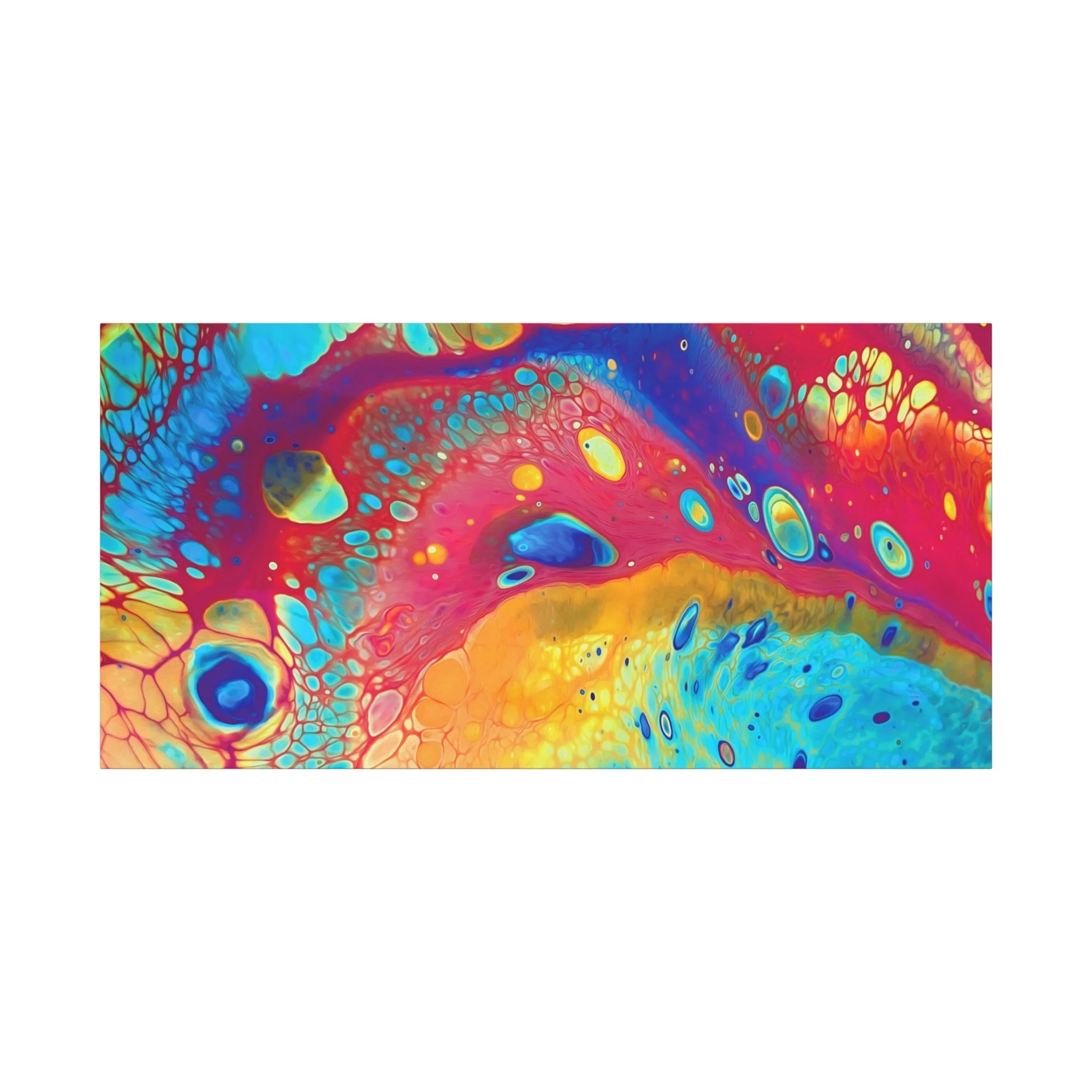 Bespattered Facade Rainbow Galaxy Stretched Matte Canvas Art Prints | Multiple Sizes - Image 17