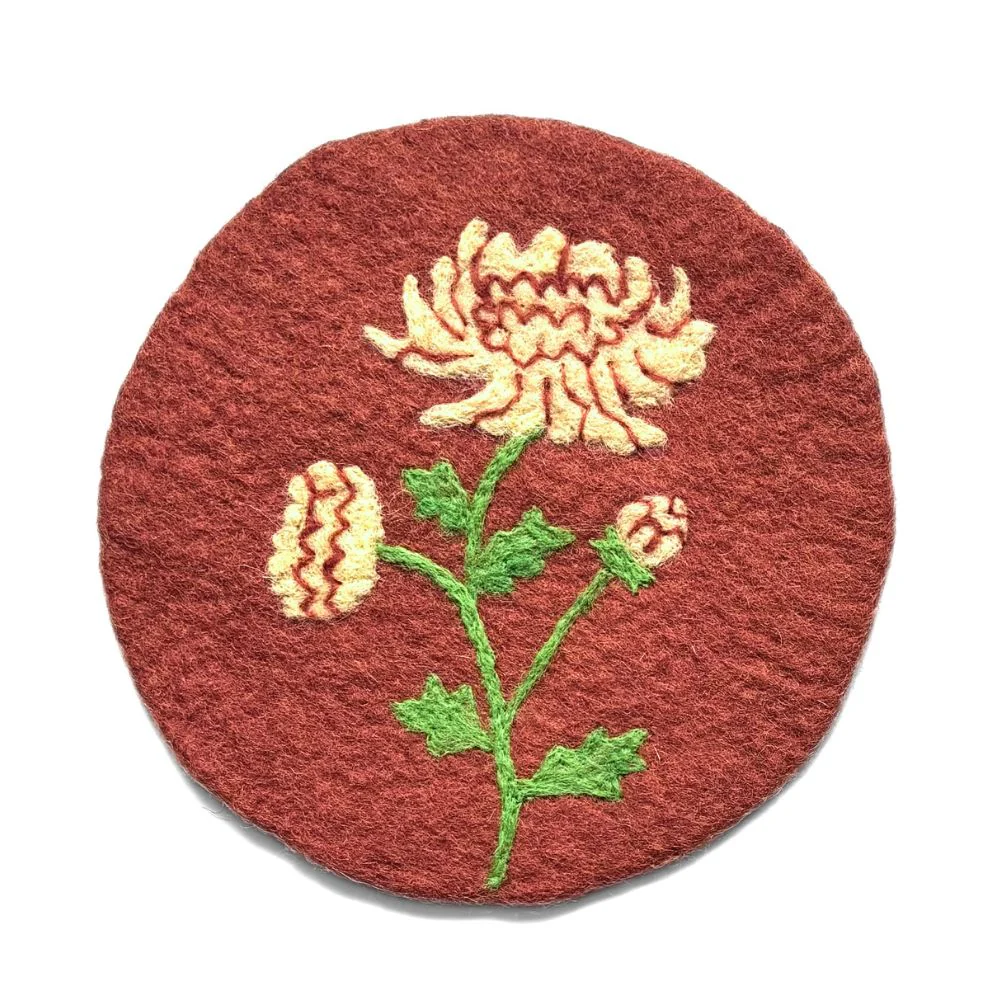 Birth Month Flower Felt Trivet - Image 12