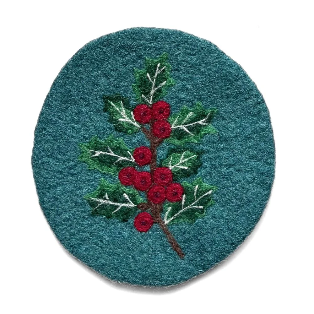Birth Month Flower Felt Trivet - Image 13