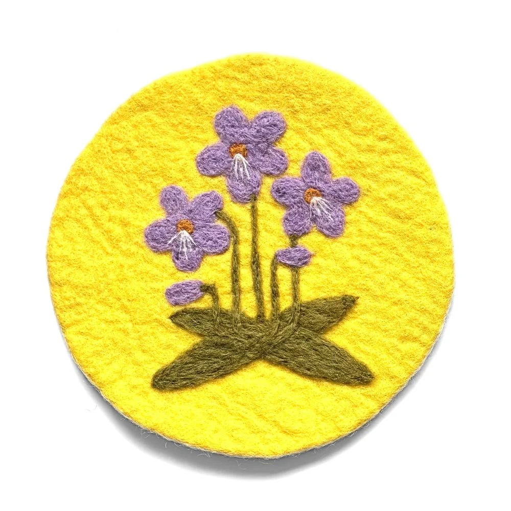 Birth Month Flower Felt Trivet - Image 3