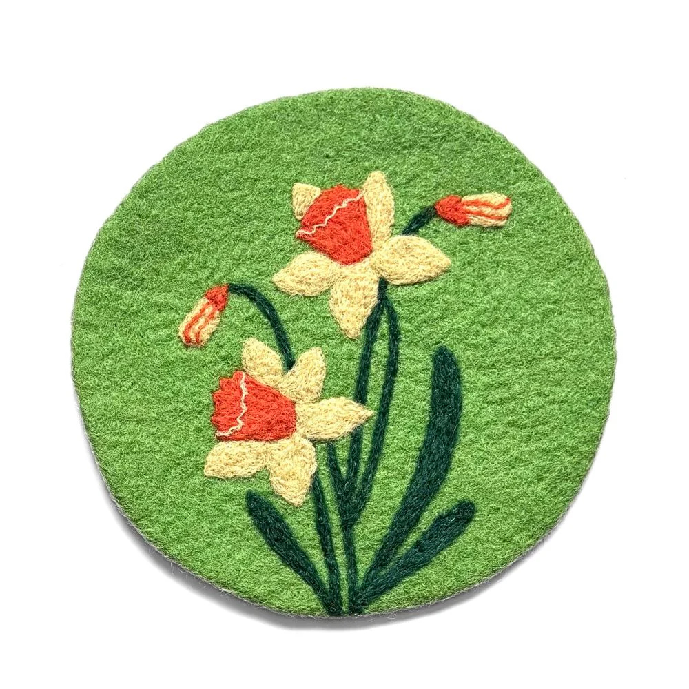 Birth Month Flower Felt Trivet - Image 4