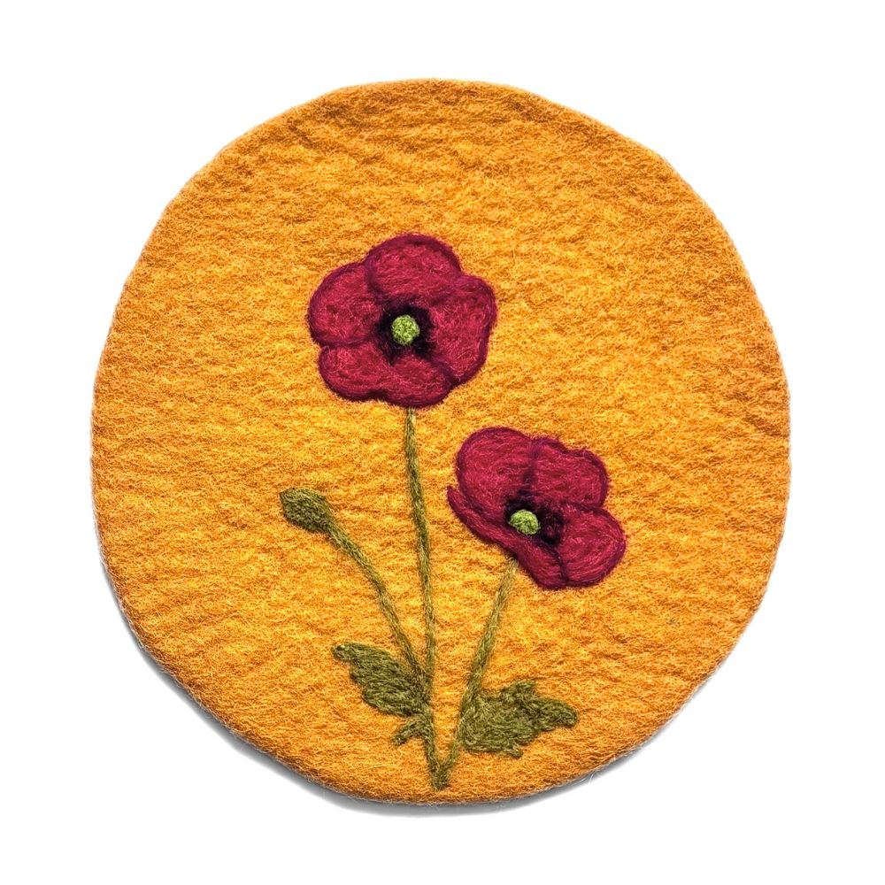 Birth Month Flower Felt Trivet - Image 9
