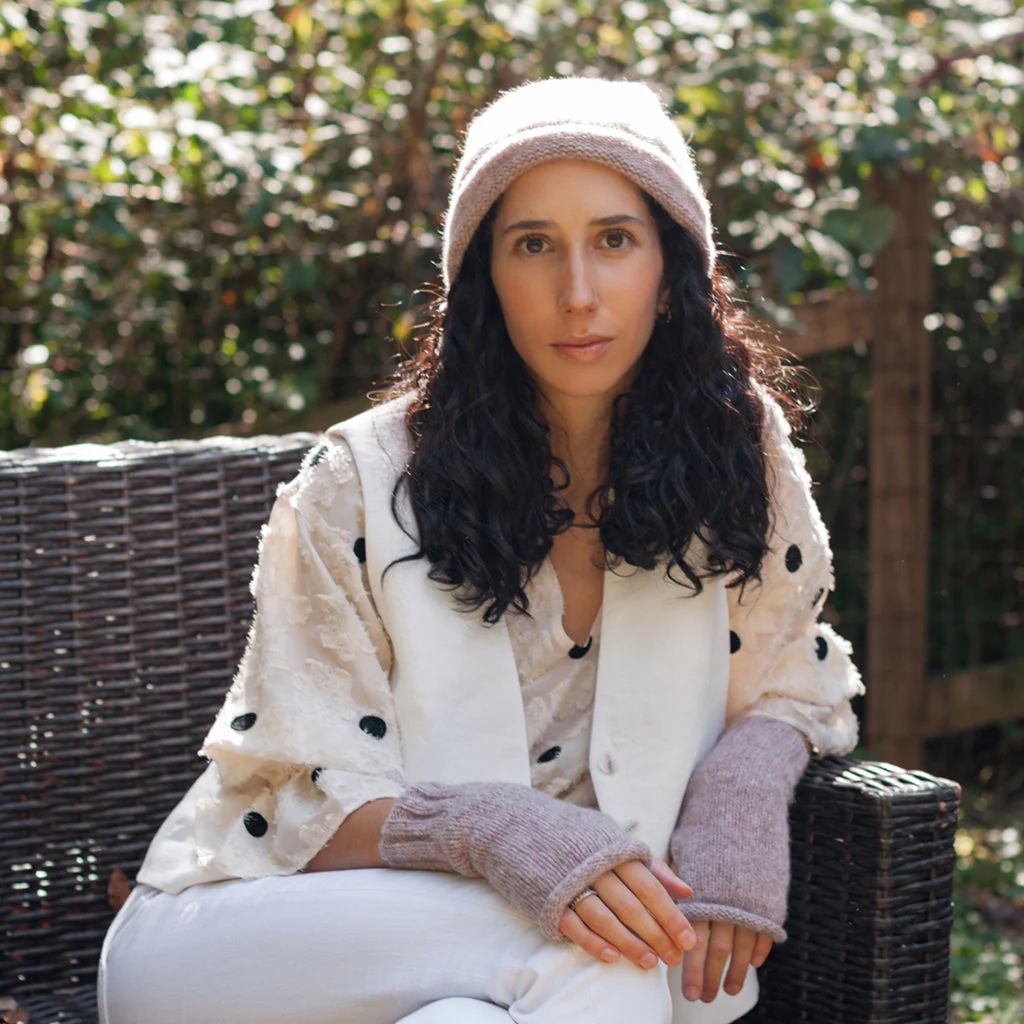 Blush Essential Knit Alpaca Beanie - Image 2