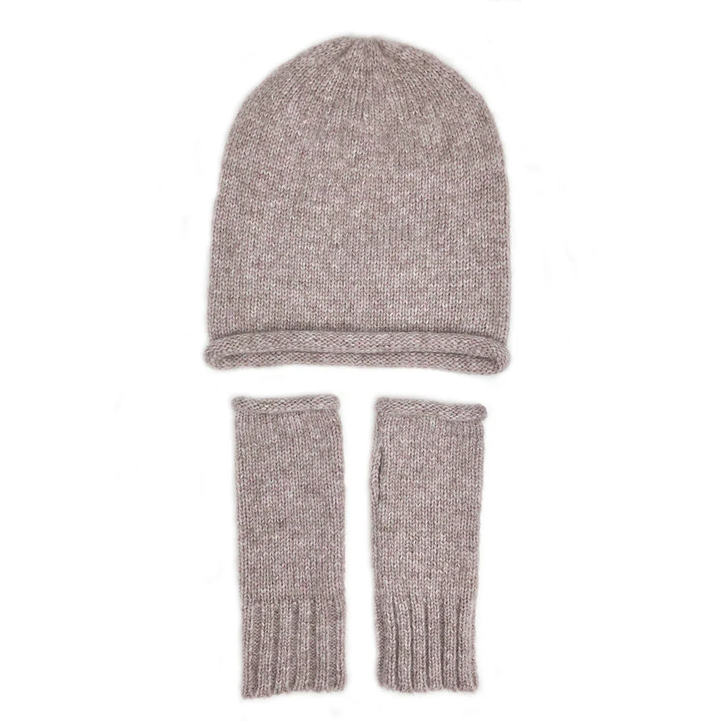 Blush Essential Knit Alpaca Beanie - Image 3