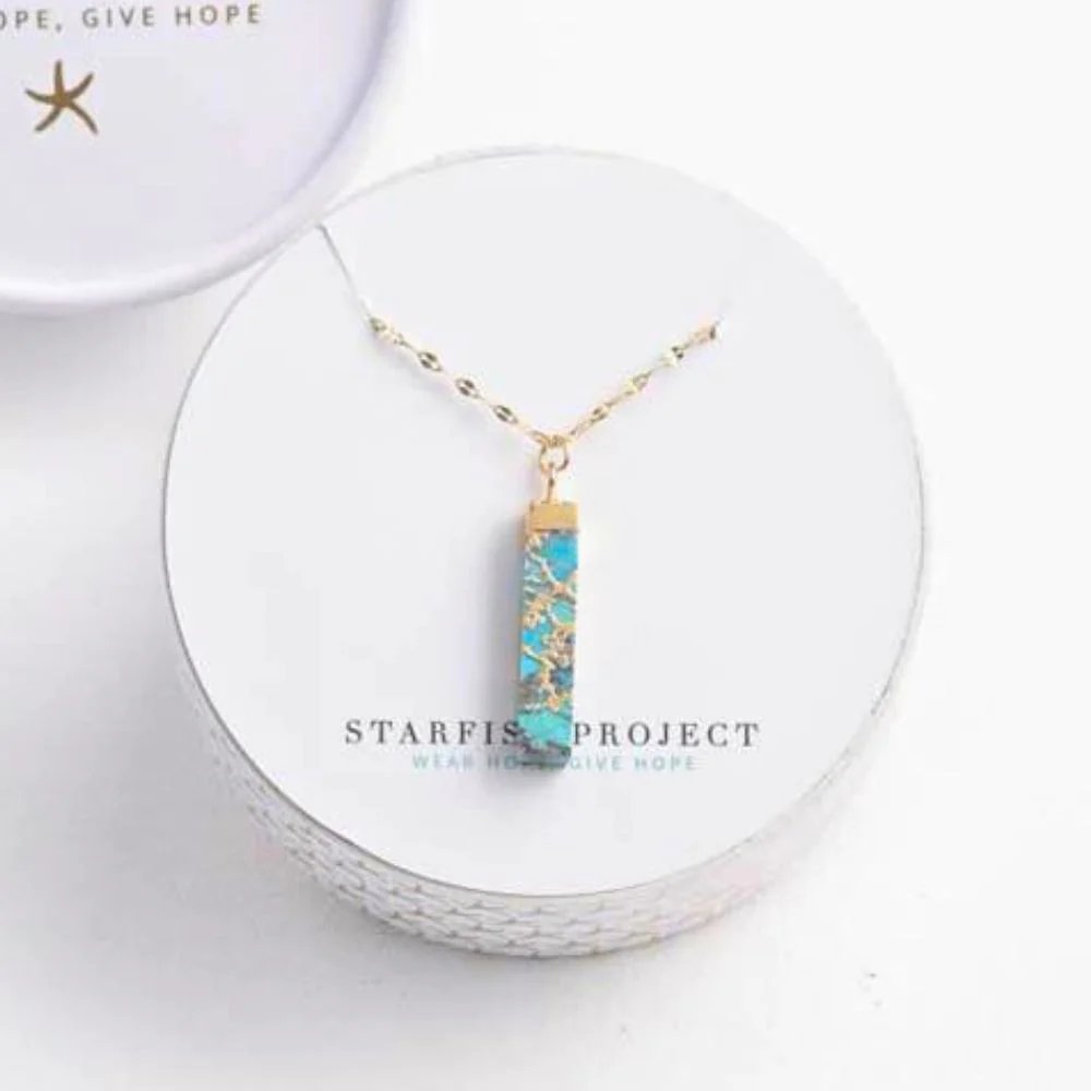 Brayden Turquoise Pendant Necklace - Image 3