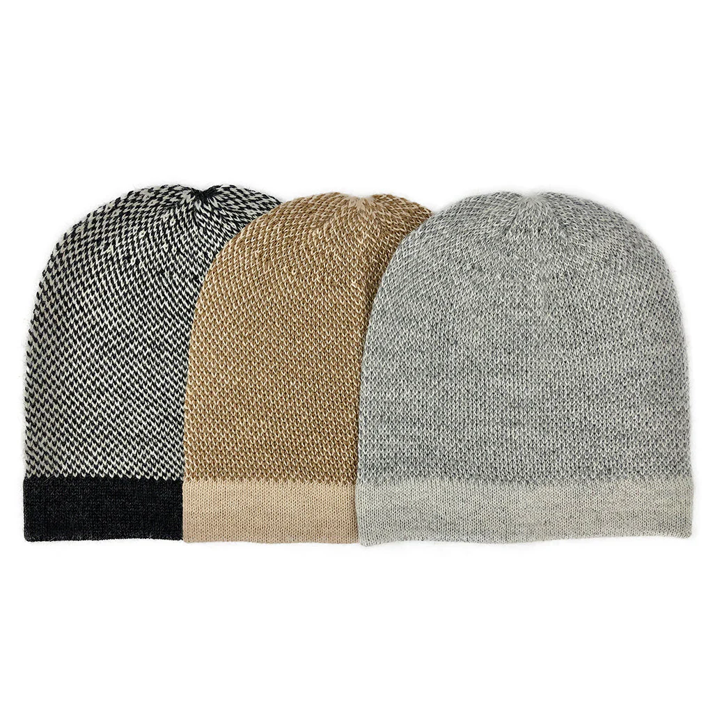 Camel Interwoven Alpaca Beanie - Image 5