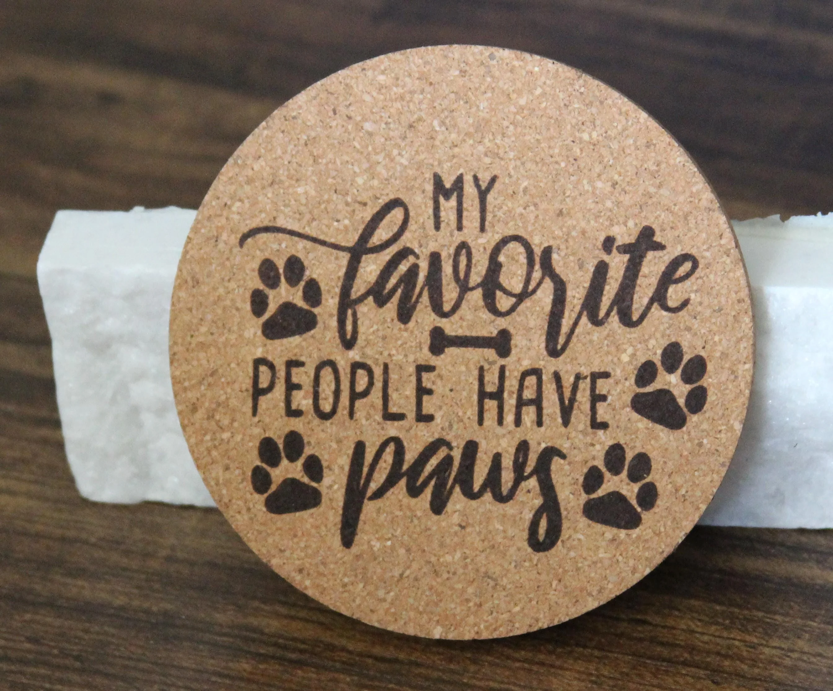 Coaster: cork coasters - dog lover - Image 4
