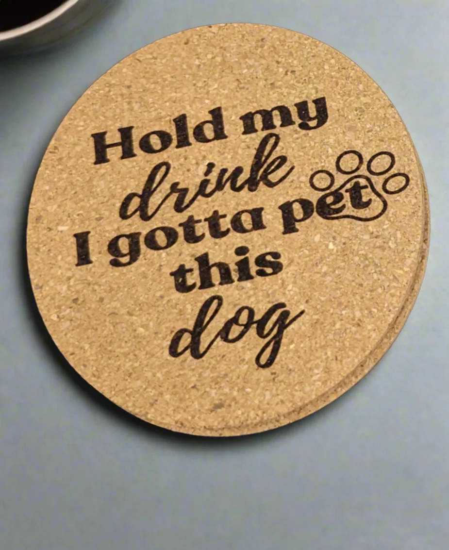 Coaster: cork coasters - dog lover - Image 5