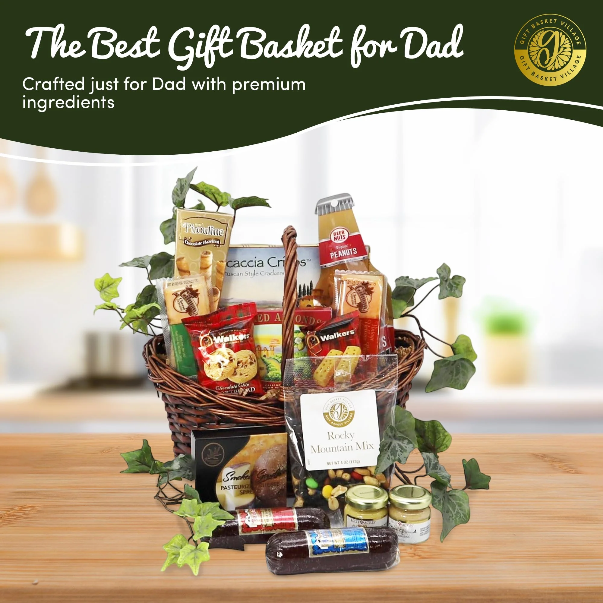 Dad's Gourmet Favorites Snack Basket - Image 2