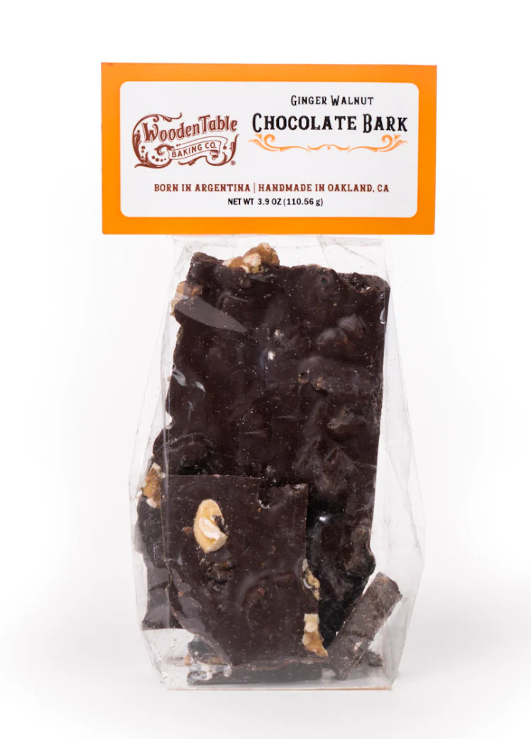 Dark Chocolate Ginger and Walnut Bark - No Gluten (4 oz) - Image 2