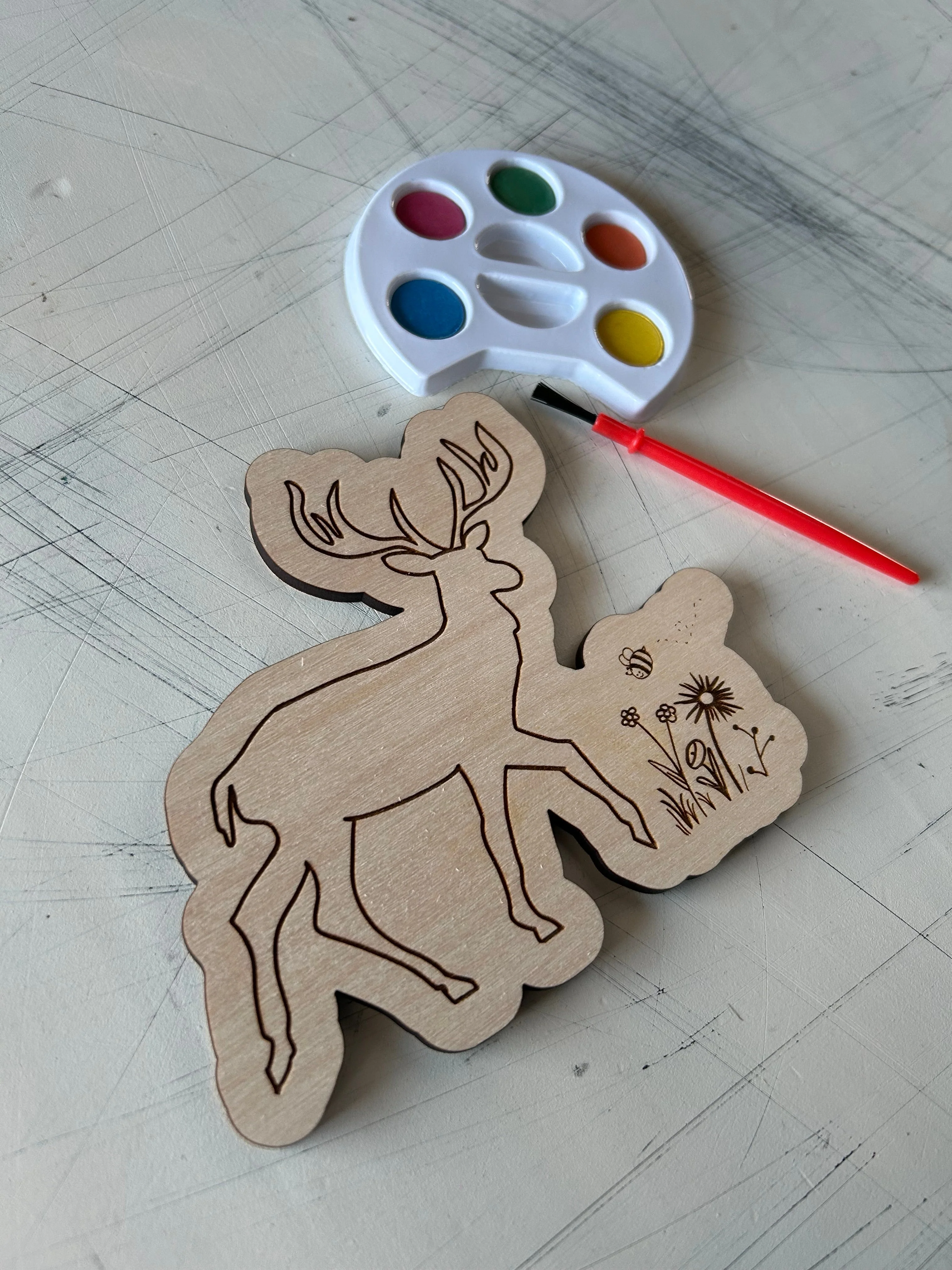 Deer Watercolor Craft Kit - Image 3
