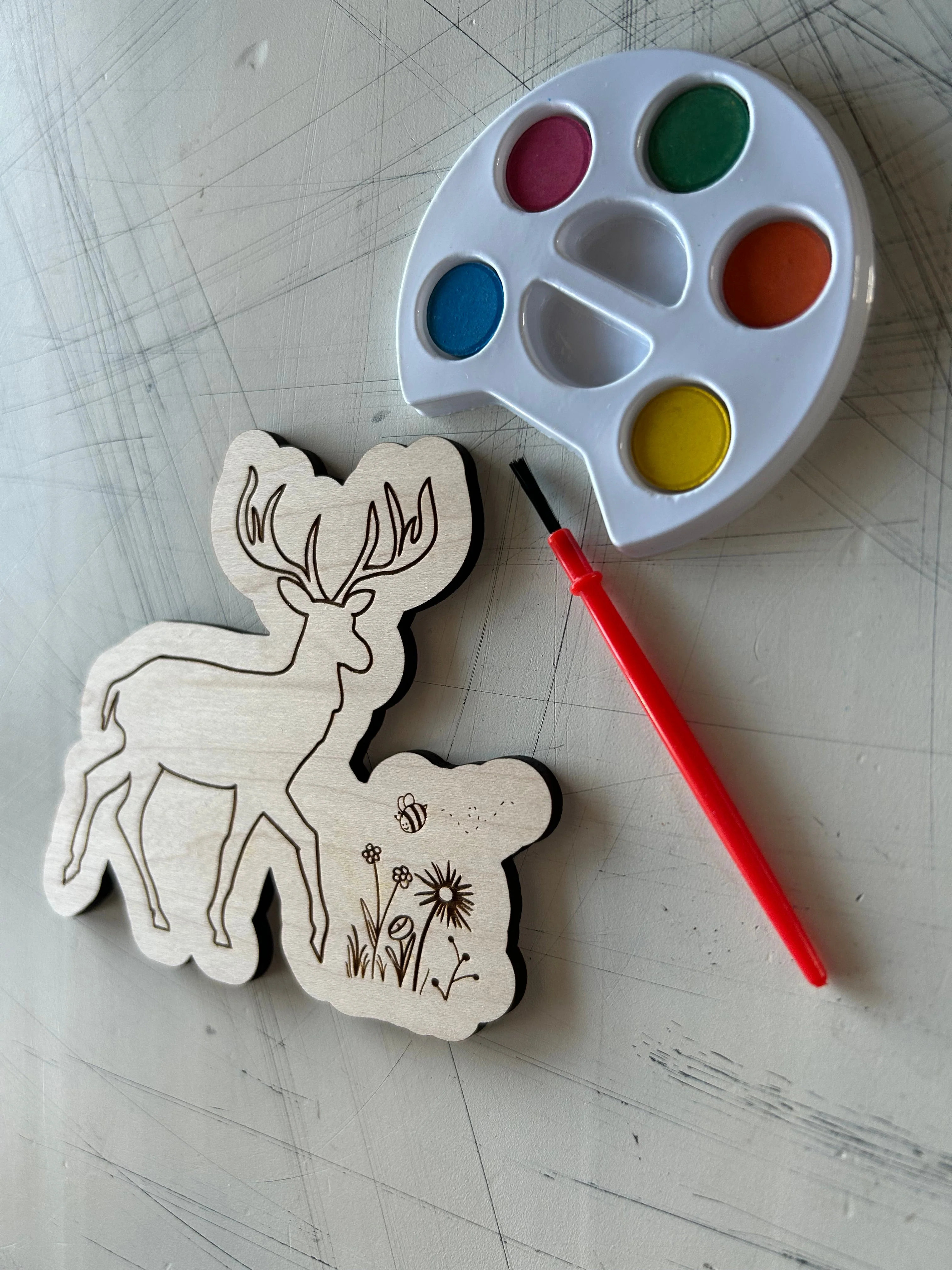 Deer Watercolor Craft Kit - Image 4