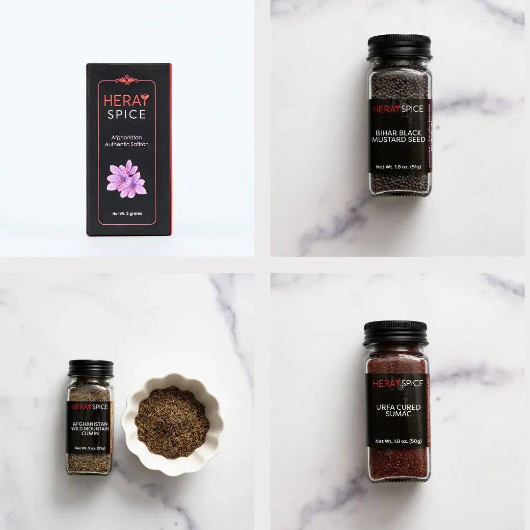 Essentials Bundle (Saffron, Sumac, Black Mustard Seeds, and Wild Cumin) + FREE SHIPPING