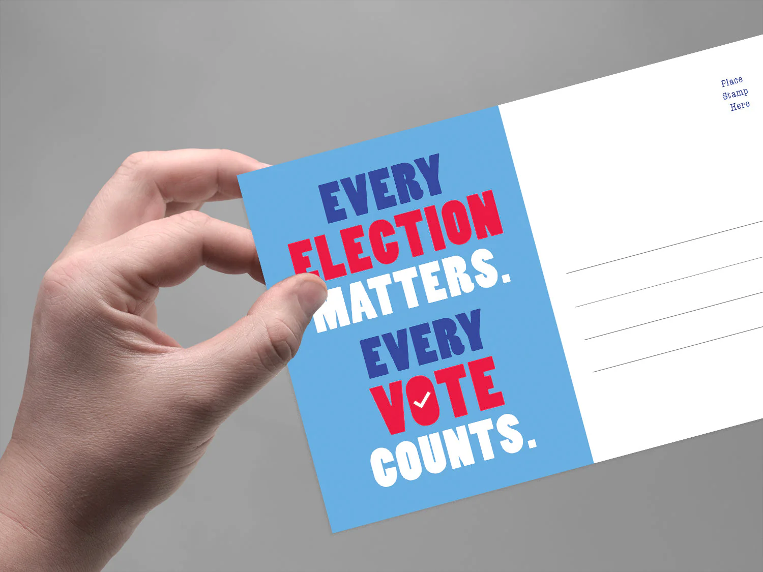 Every Election Matters – Blank 4x6 Voter Postcards | Voter Mailbag - Image 3