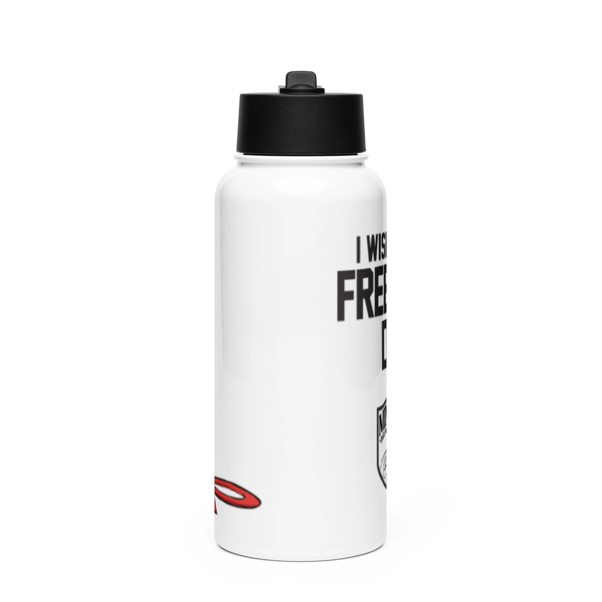 Free Beer Day Stainless Steel Water Bottle with Straw Lid - Image 2