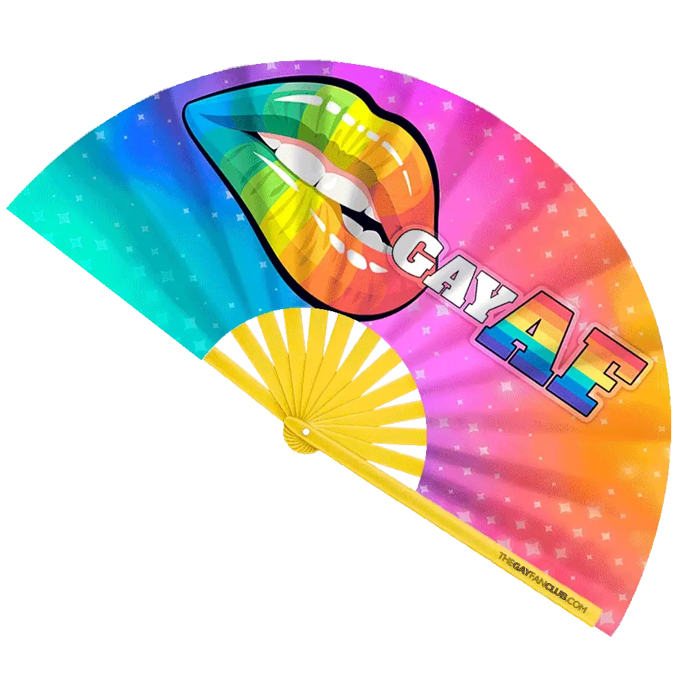 Gay AF UV-Reactive Fan