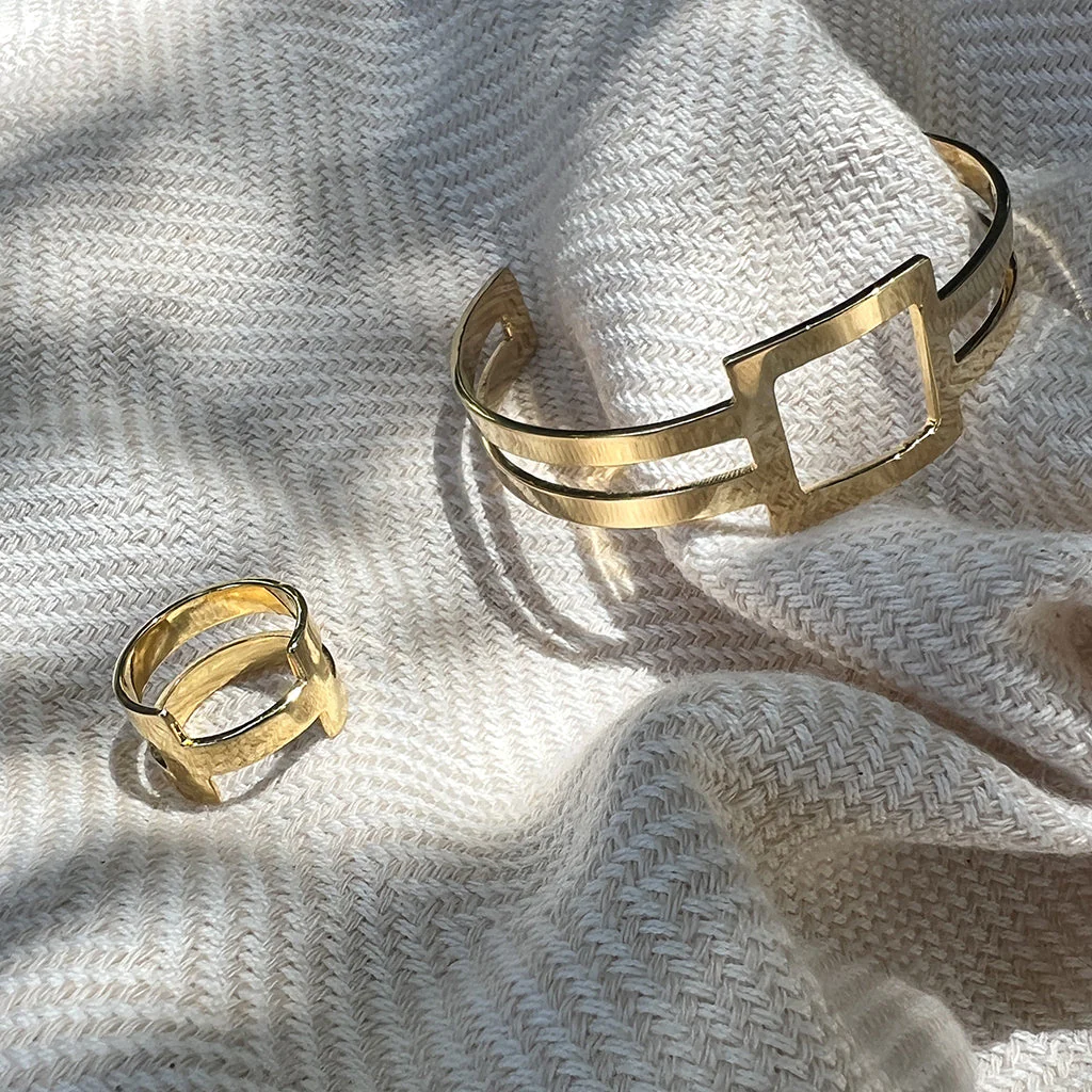 Geo Stripe Bombshell Ring - Image 5