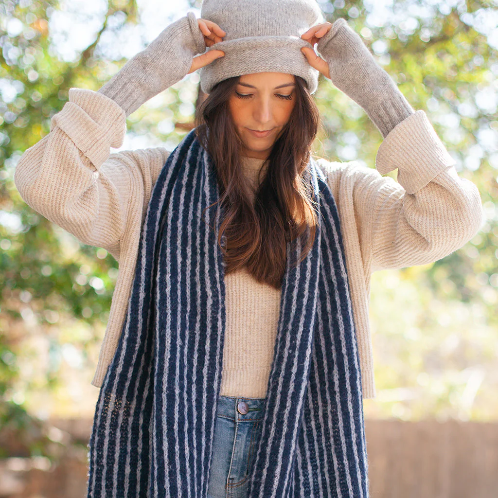 Gray Essential Knit Alpaca Beanie - Image 2