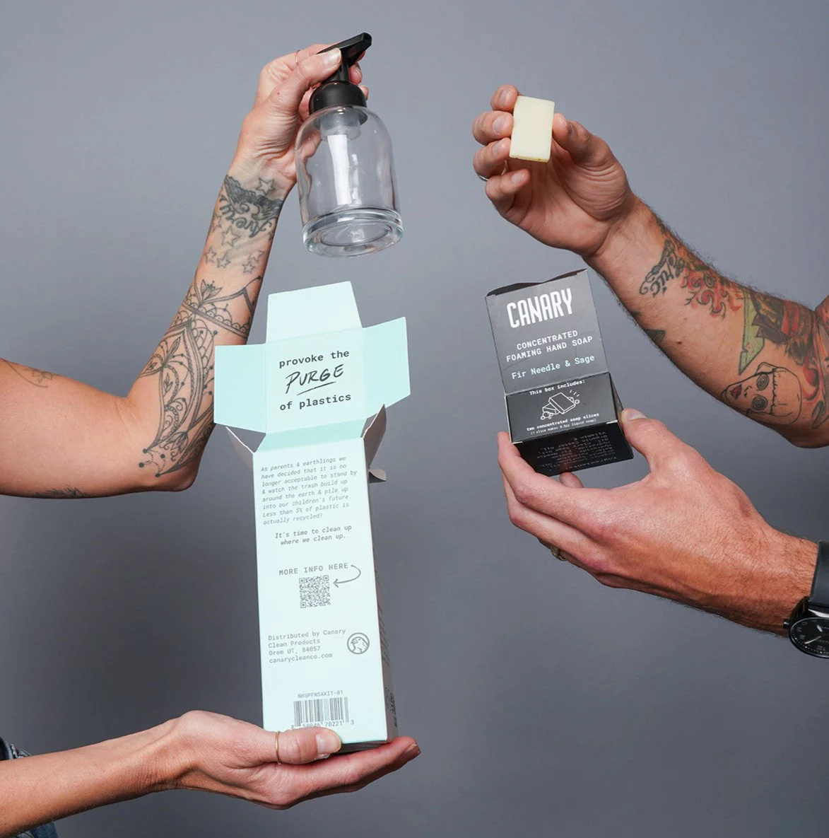 Hand Soap Starter Kit - Bottle & 2 Soap Slices - Image 2