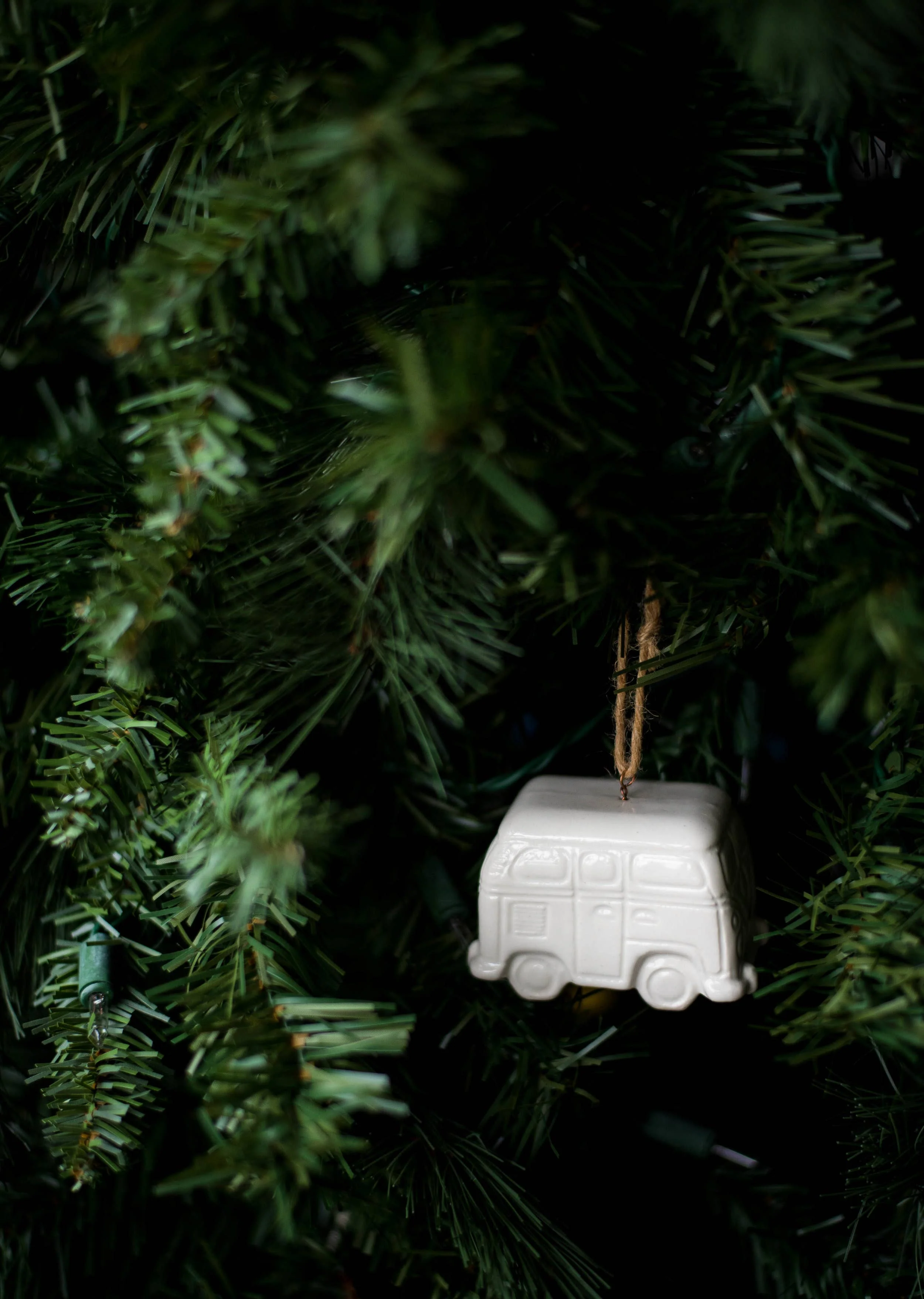 Handmade Porcelain Christmas Ornaments: Santa hat - Image 8