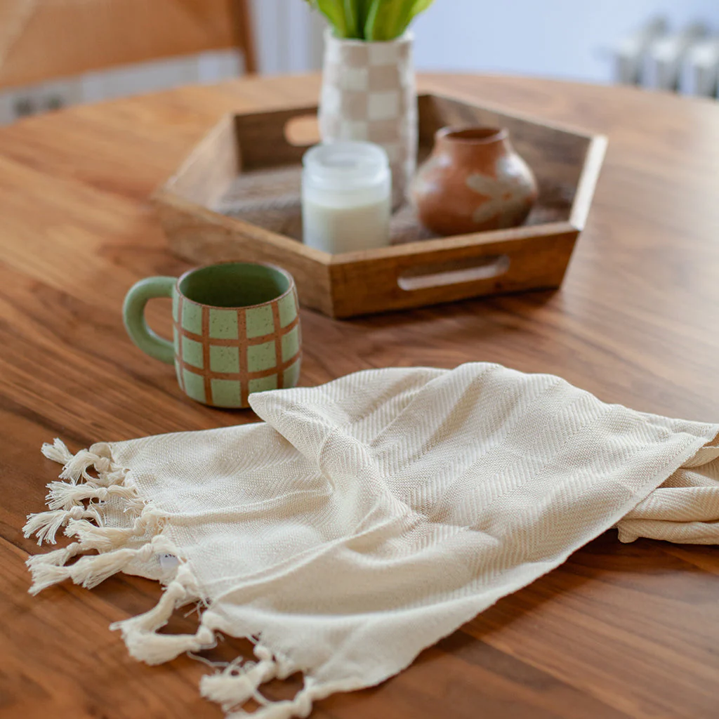 Herringbone Turkish Hand Towel - Image 2