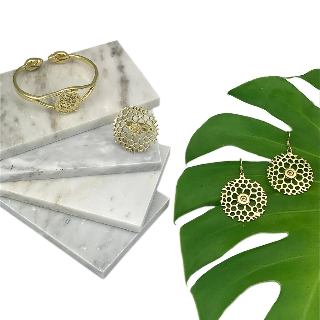 Honeycomb Bomb Earrings - Image 3