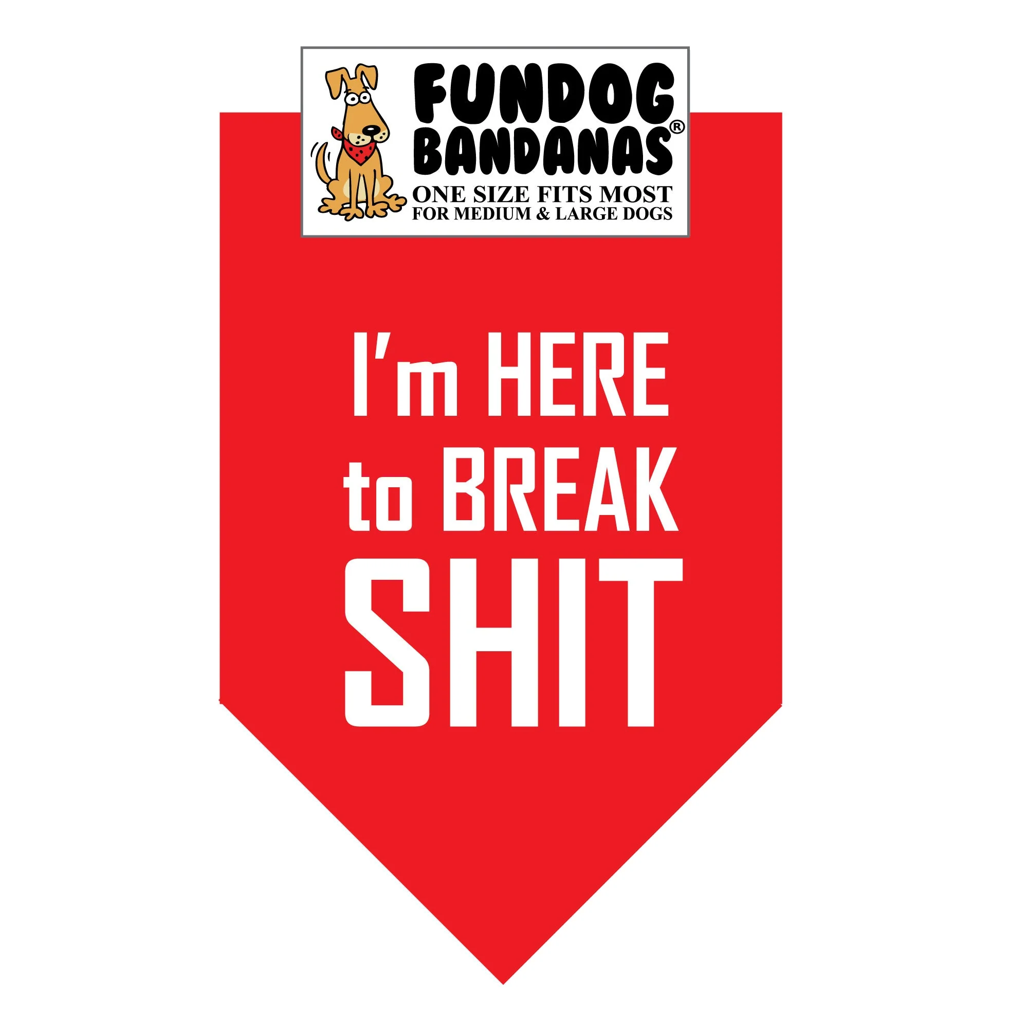 I'm Here to Break Shit Bandana - Image 2