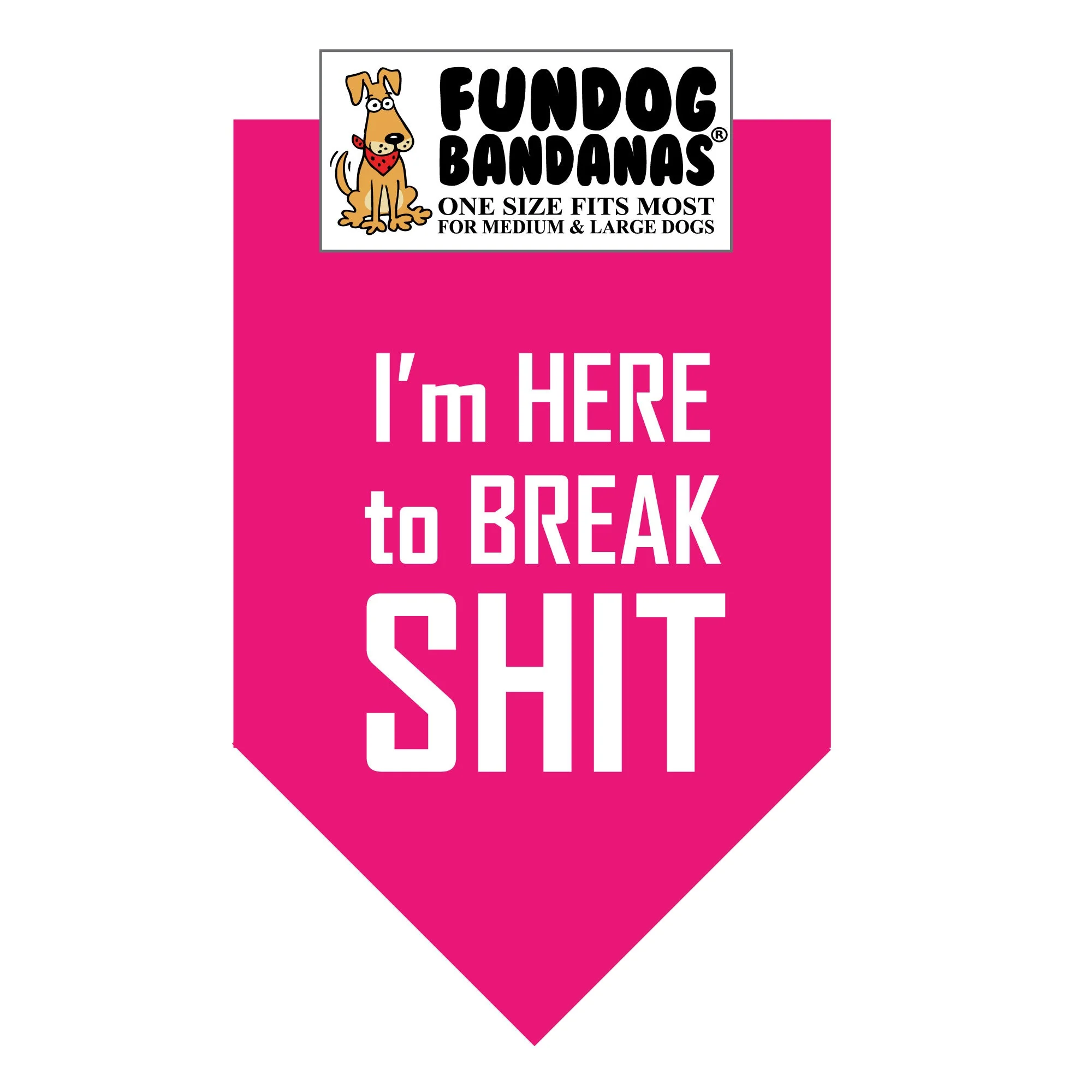 I'm Here to Break Shit Bandana - Image 3