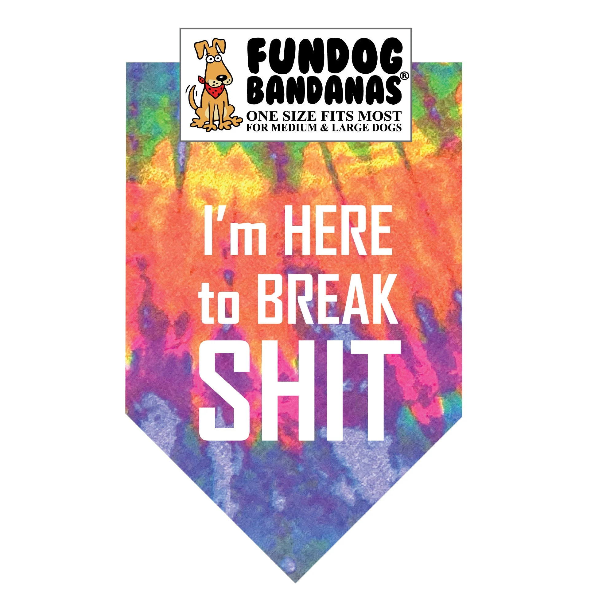 I'm Here to Break Shit Bandana - Image 5
