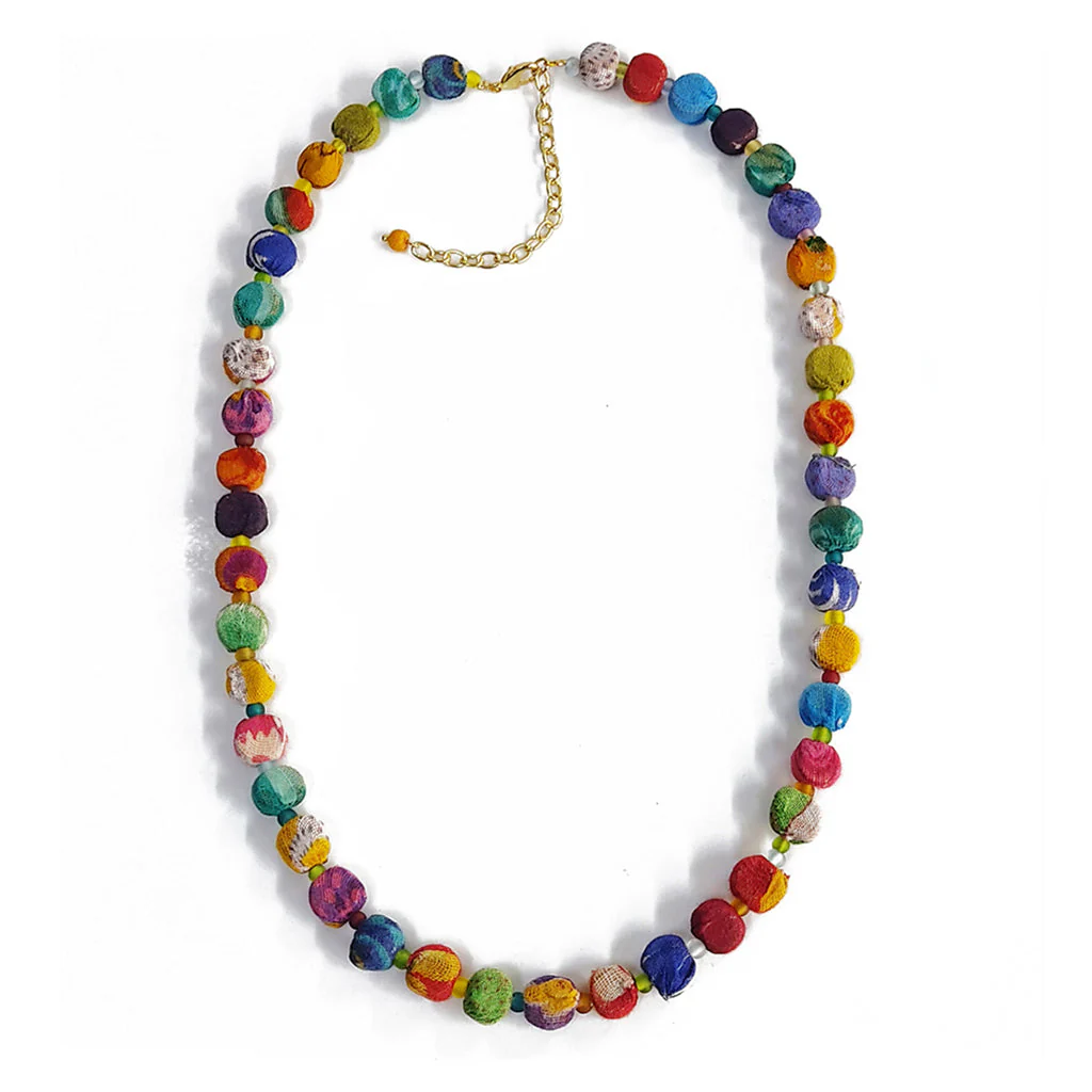 Kantha Bead Necklace