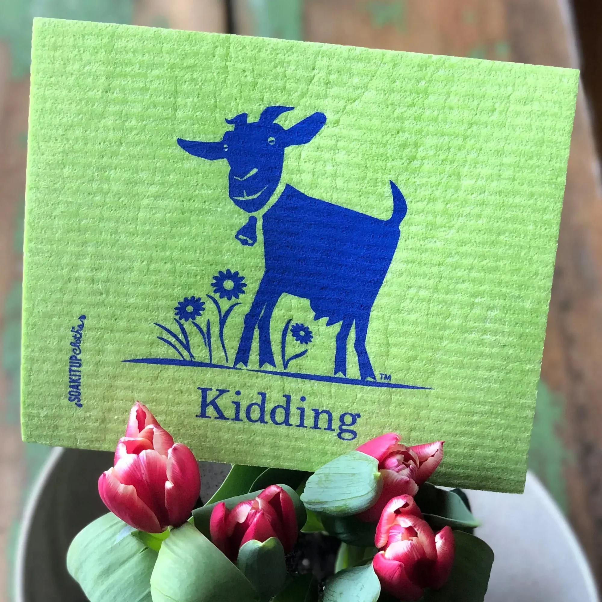 Kidding Goat | Eco-friendly Swedish Dishcloth- Soak iT Up - Image 2