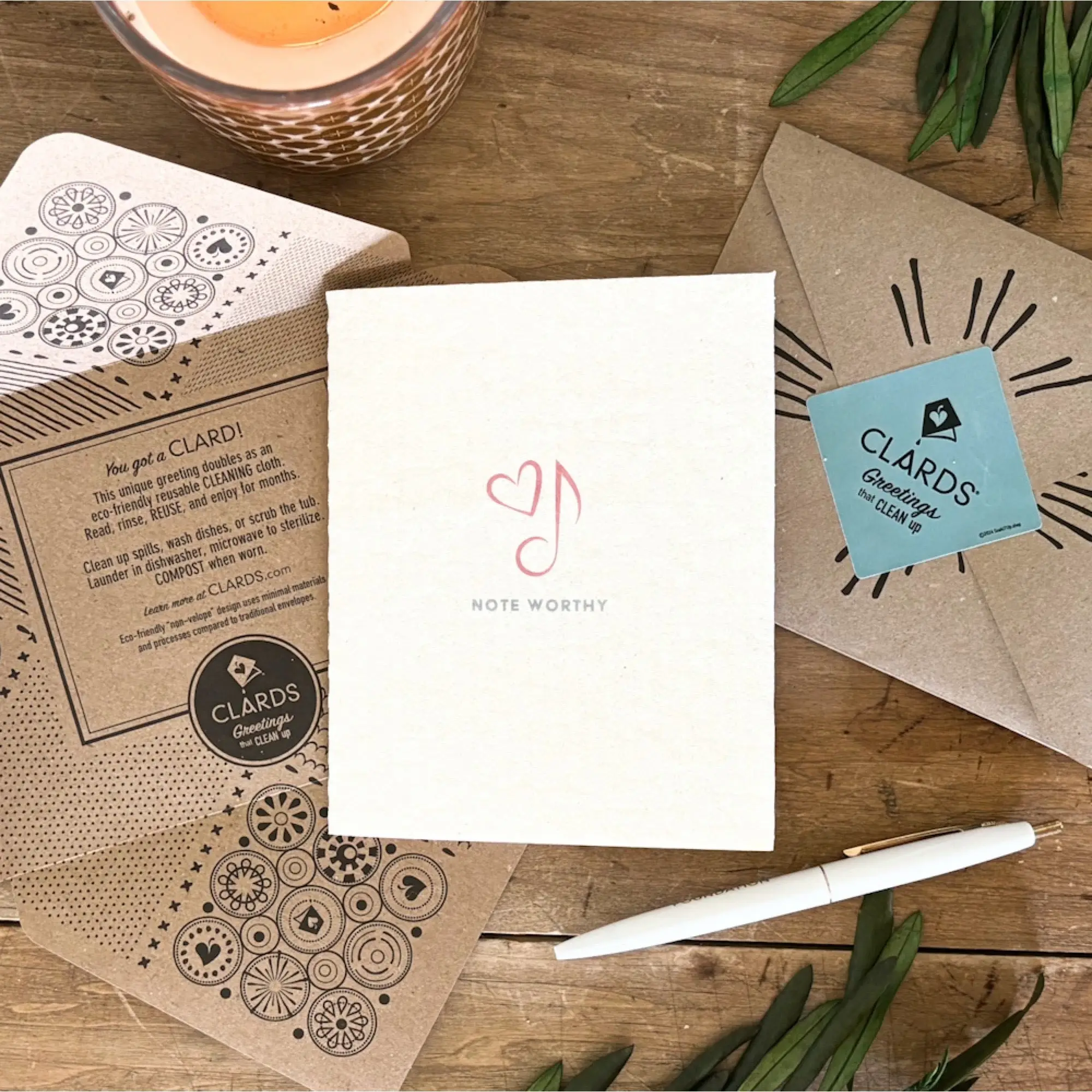 Love More –Greeting Card Turns Swedish Sponge Cloth | Soak iT Up Clard® - Image 3