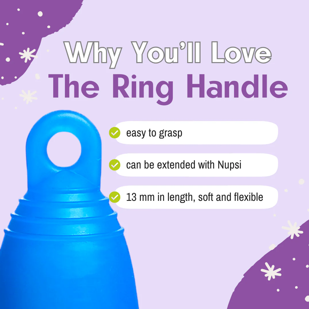 Low Cervix MeLuna Menstrual Cup -Me Luna- Ring, Shorty, Classic - Image 2