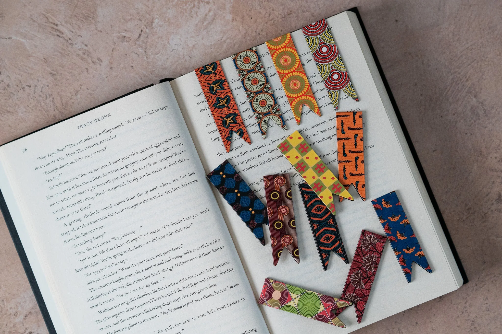 Magnetic Bookmark Set - African Print (Cowries, Discs, Bloom) - Image 5