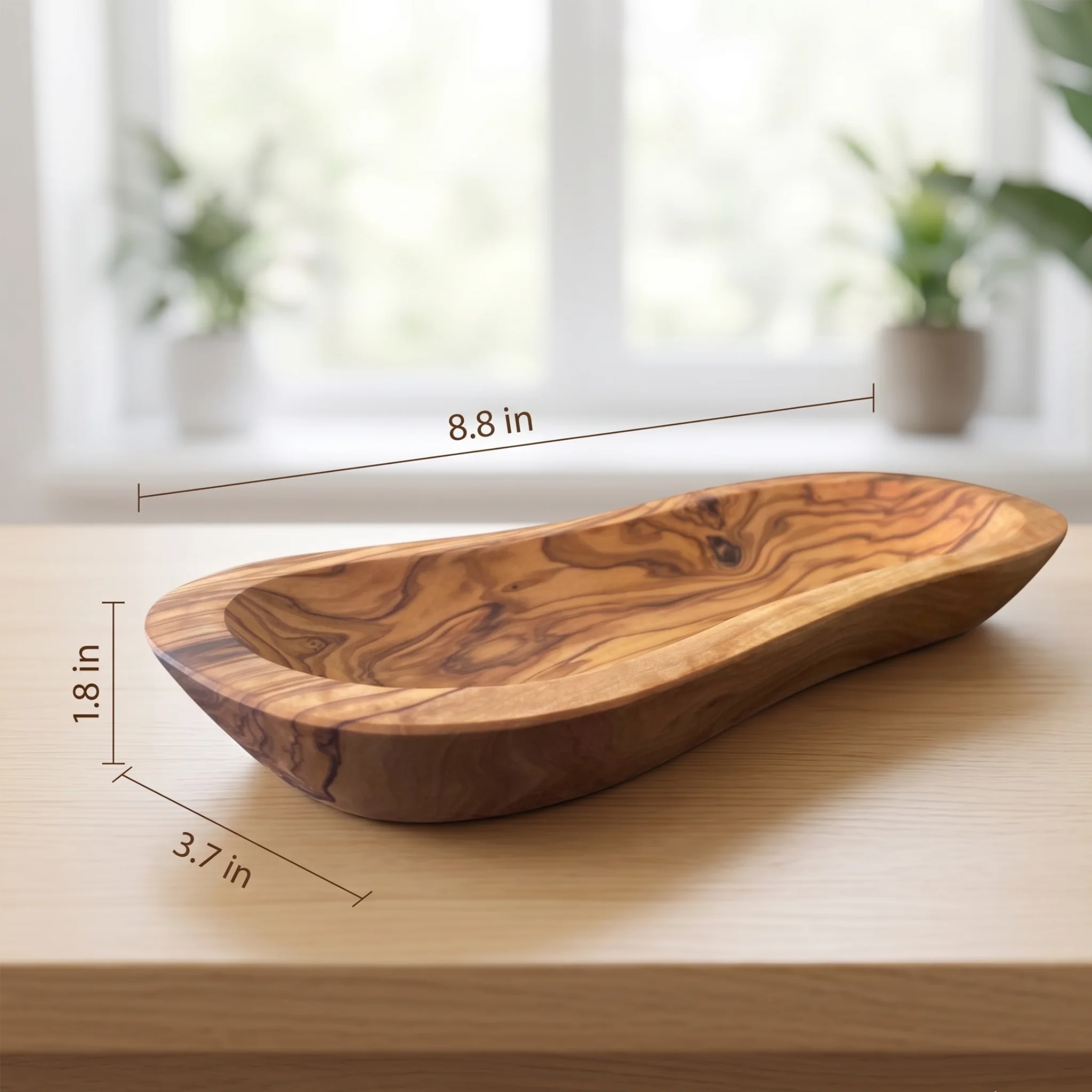 Mediterranean Olive Wood Multi-Purpose Bowl - Image 2