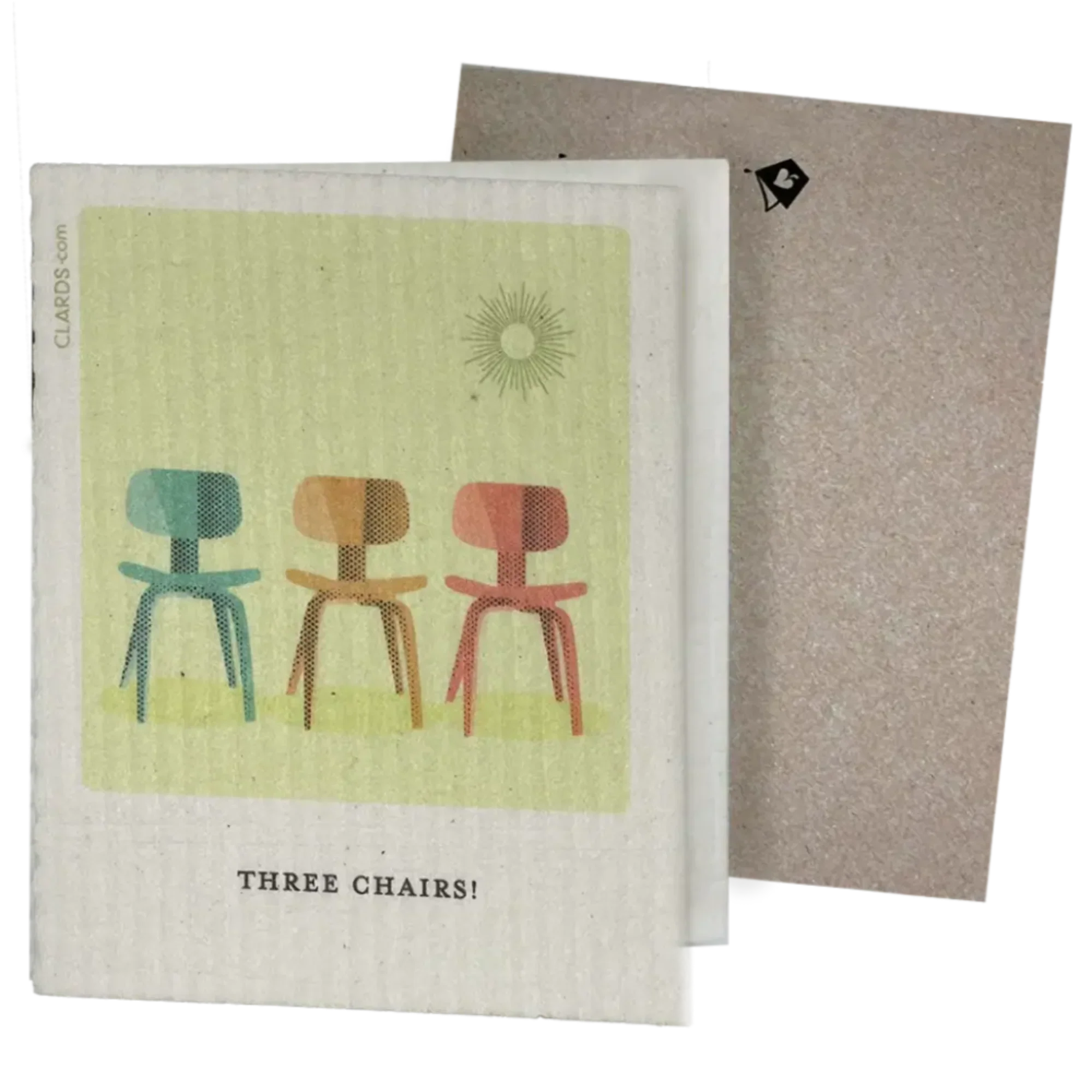 Mid Mod Three Chairs! | Eco Greeting Clards turn to cloths | Soak iT Up