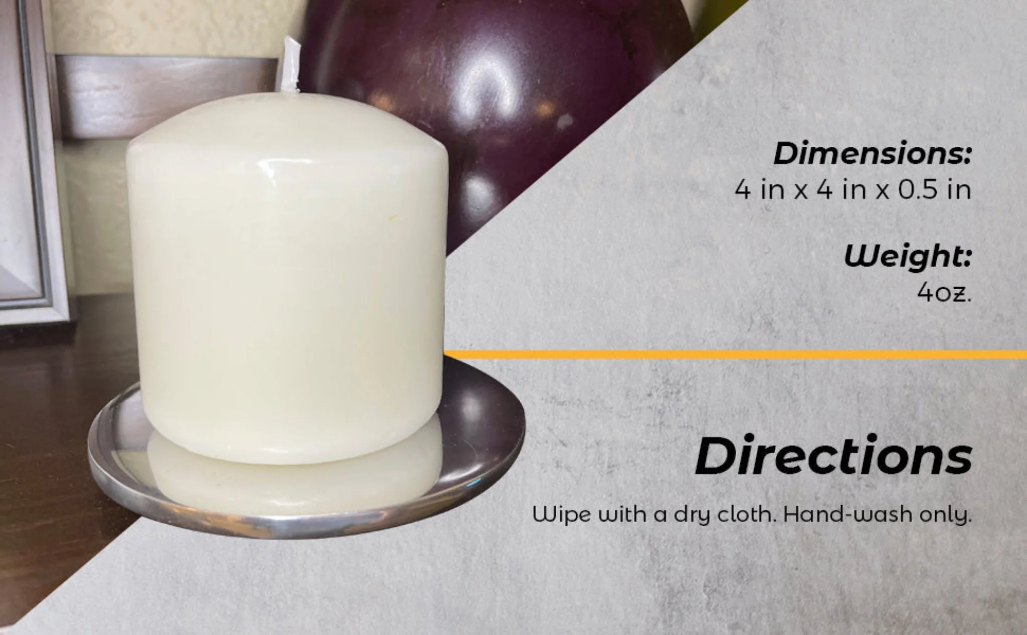 Multi-Purpose Round Candle Holder / Coaster - Image 6