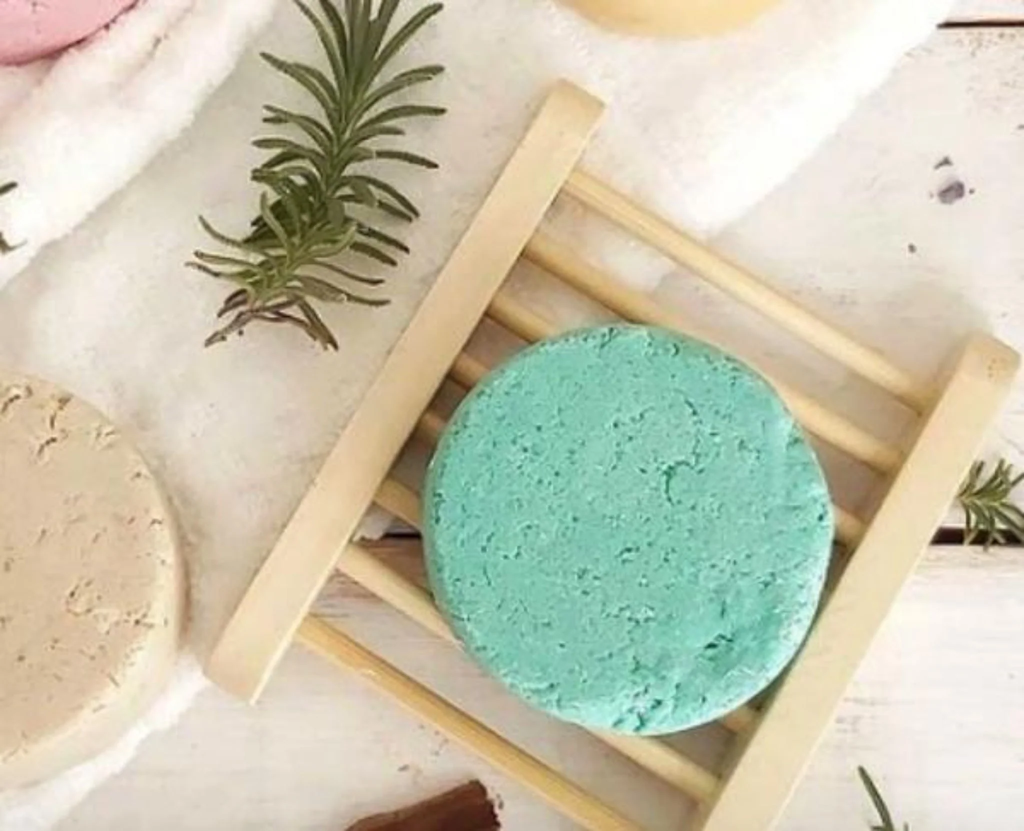 2-Pack Natural Bamboo Soap Bar Dish - Image 3