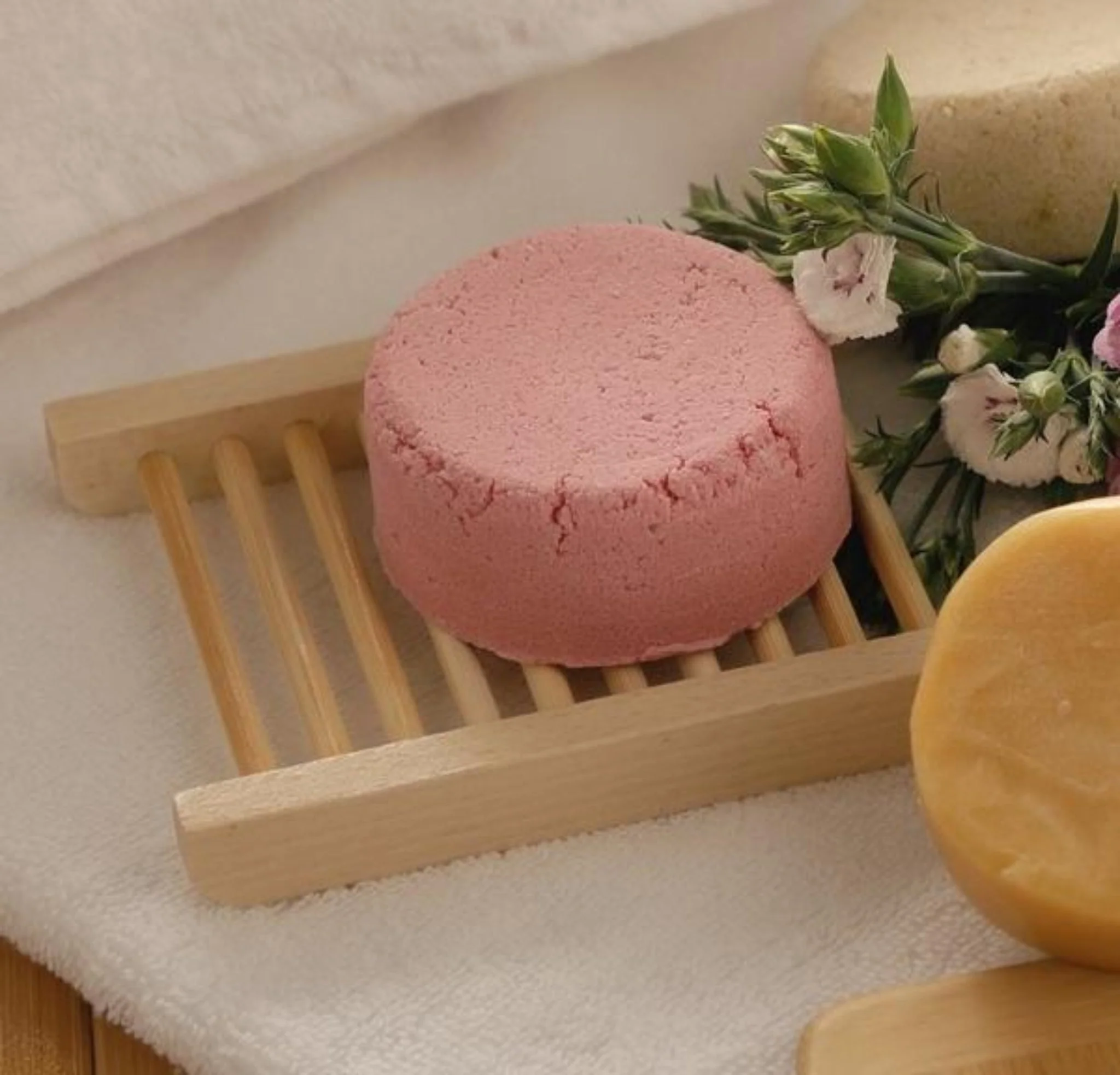 2-Pack Natural Bamboo Soap Bar Dish - Image 5