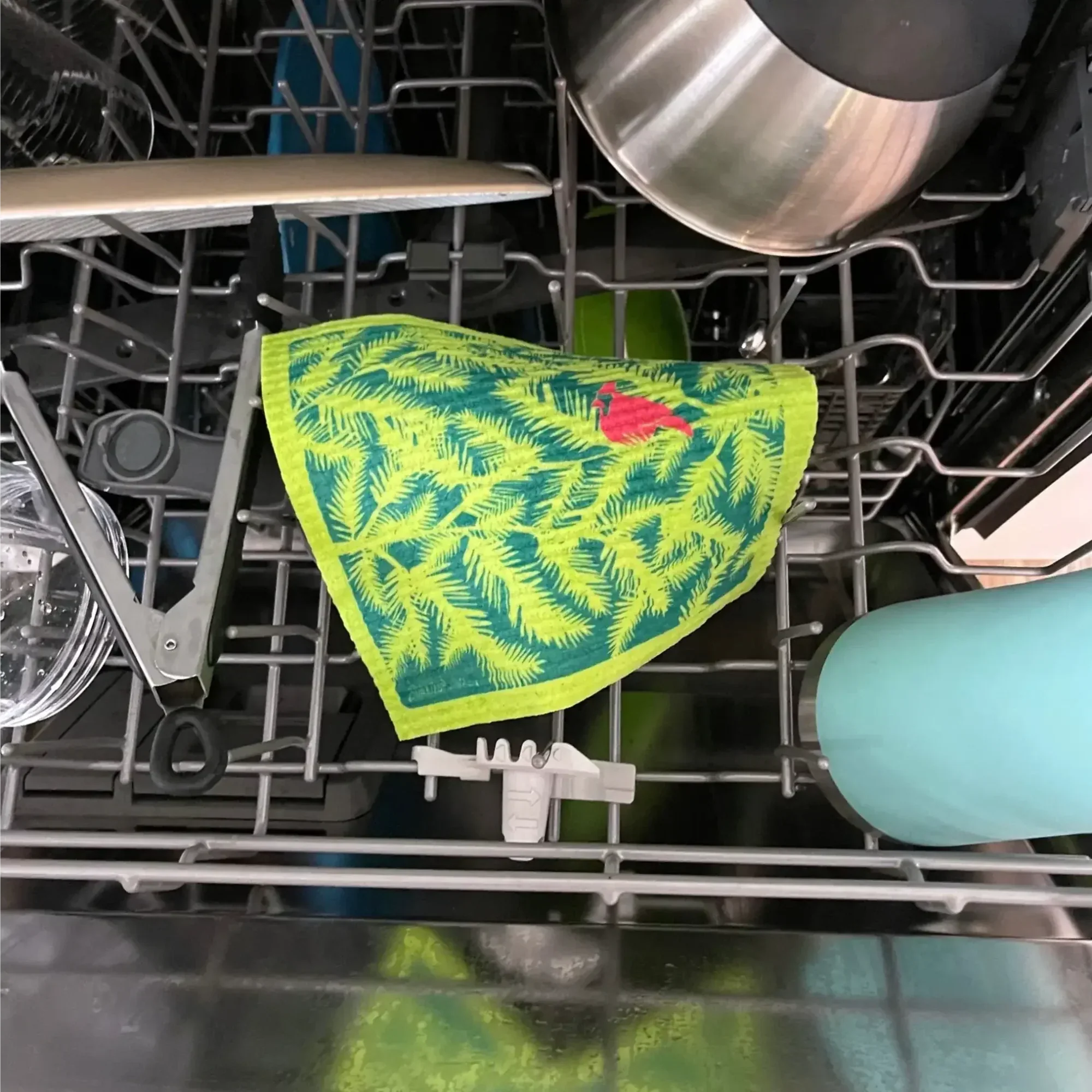 Nesty Girl Hen Yellow | Eco Swedish Dishcloth- Soak iT Up - Image 4