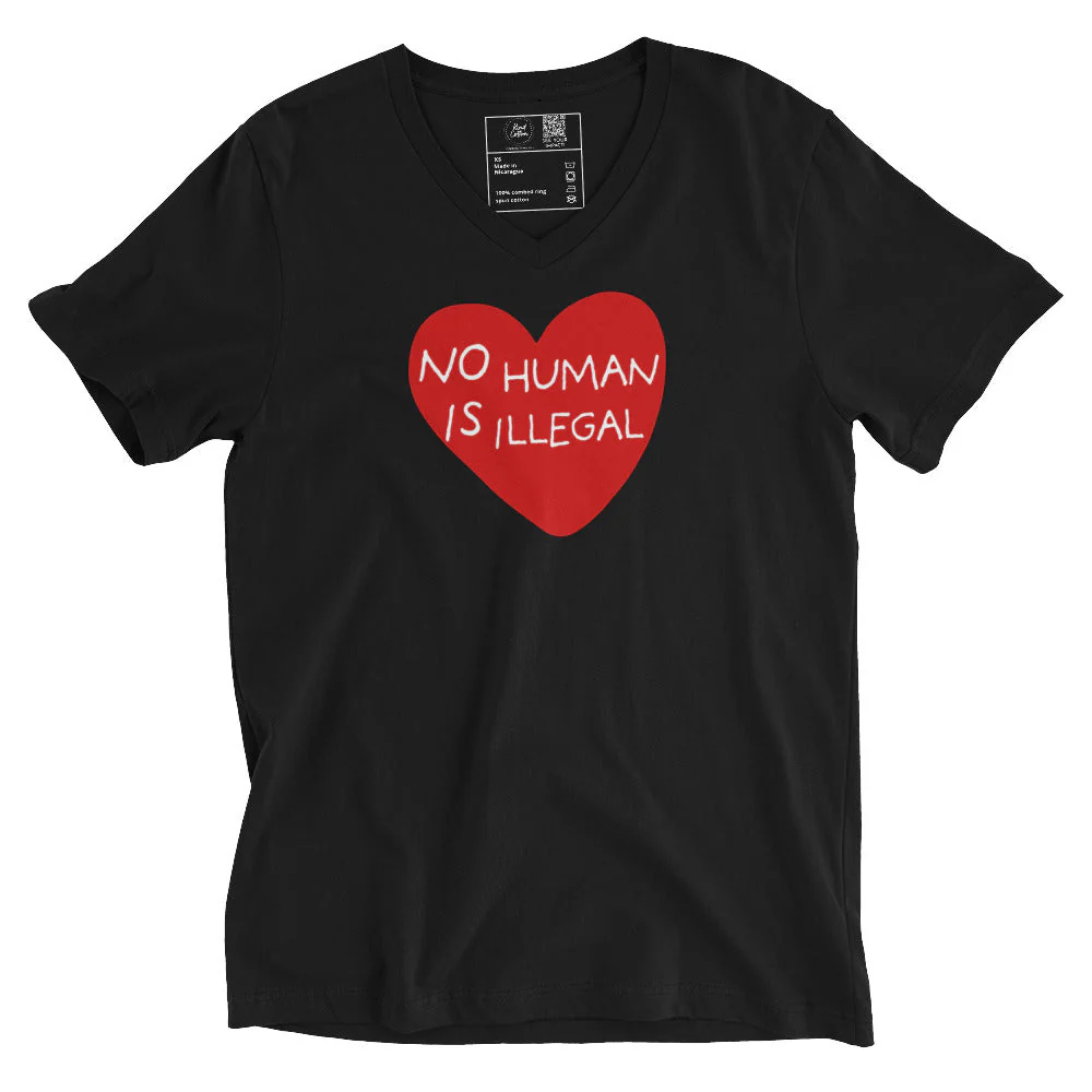 No Human Is Illegal Classic Tee - Image 4