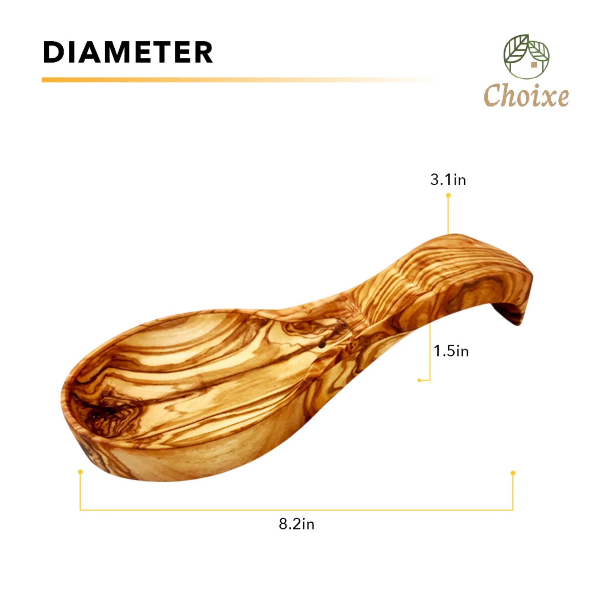 Olive Wood Spoon Rest - Image 6