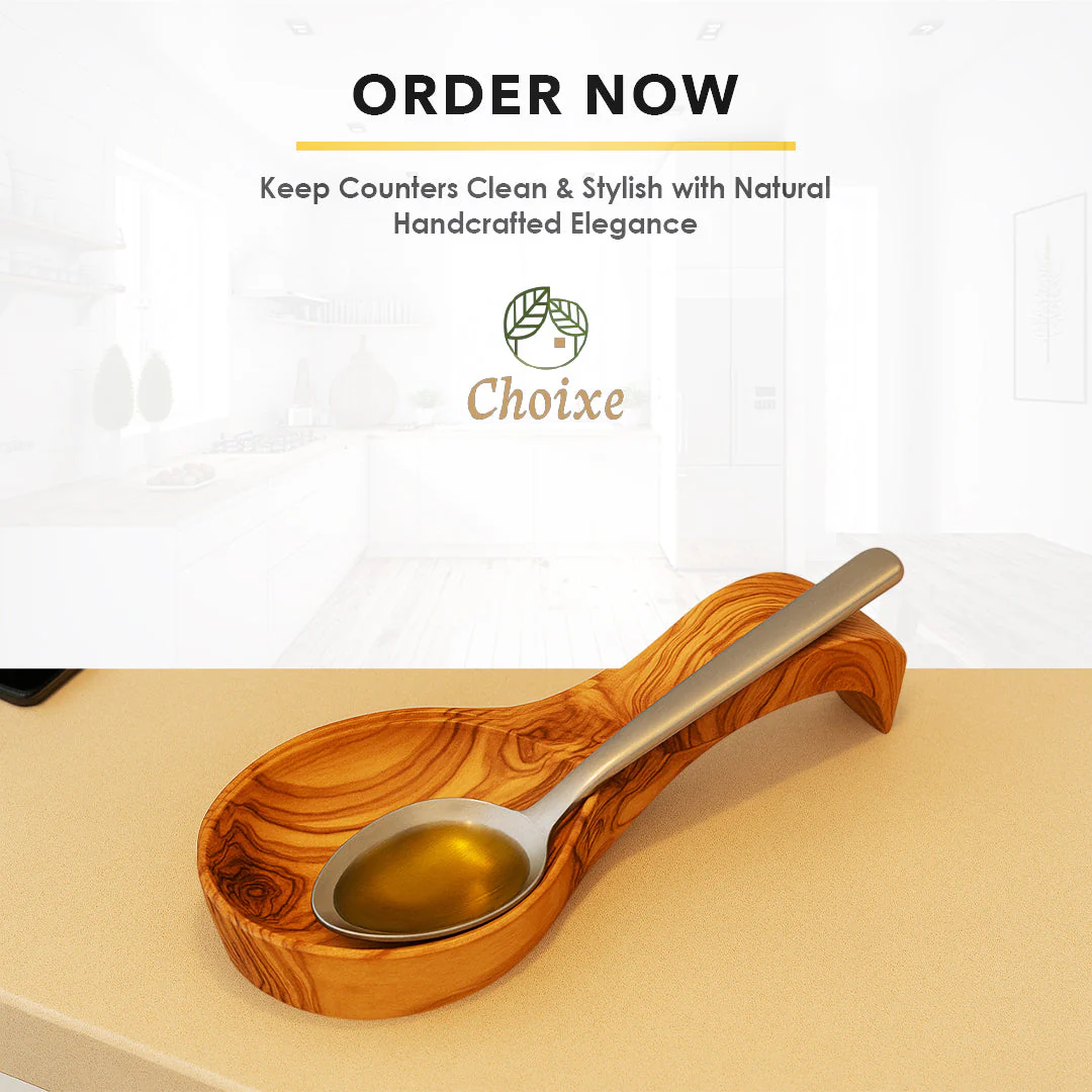 Olive Wood Spoon Rest - Image 8