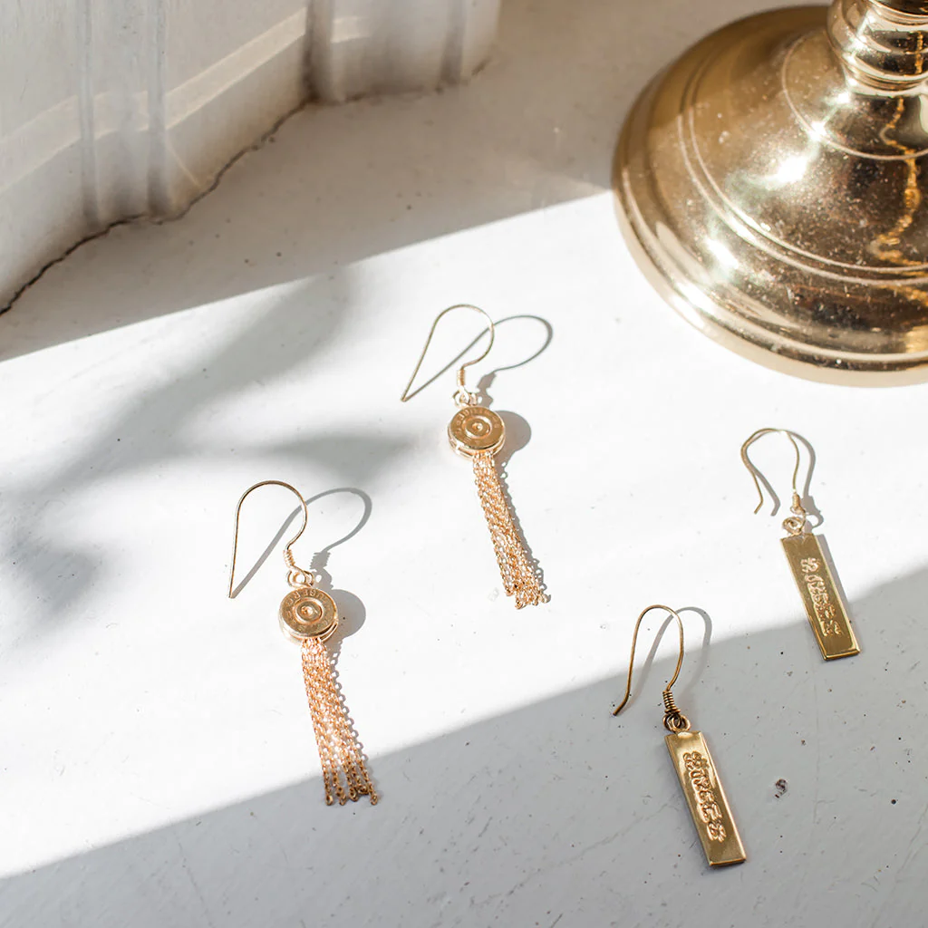 Peace Bar Earrings - Image 4
