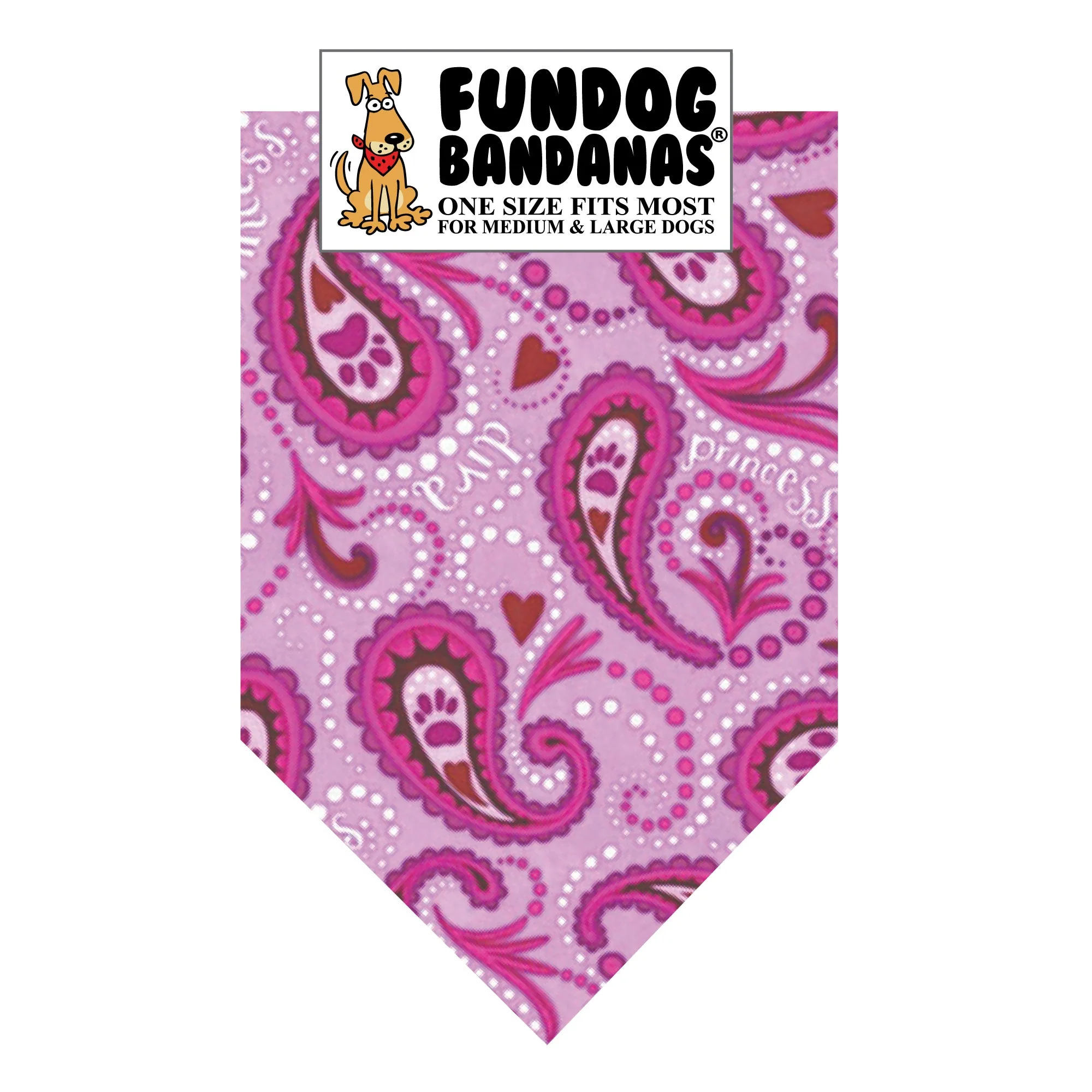 Pink Paisley Bandana