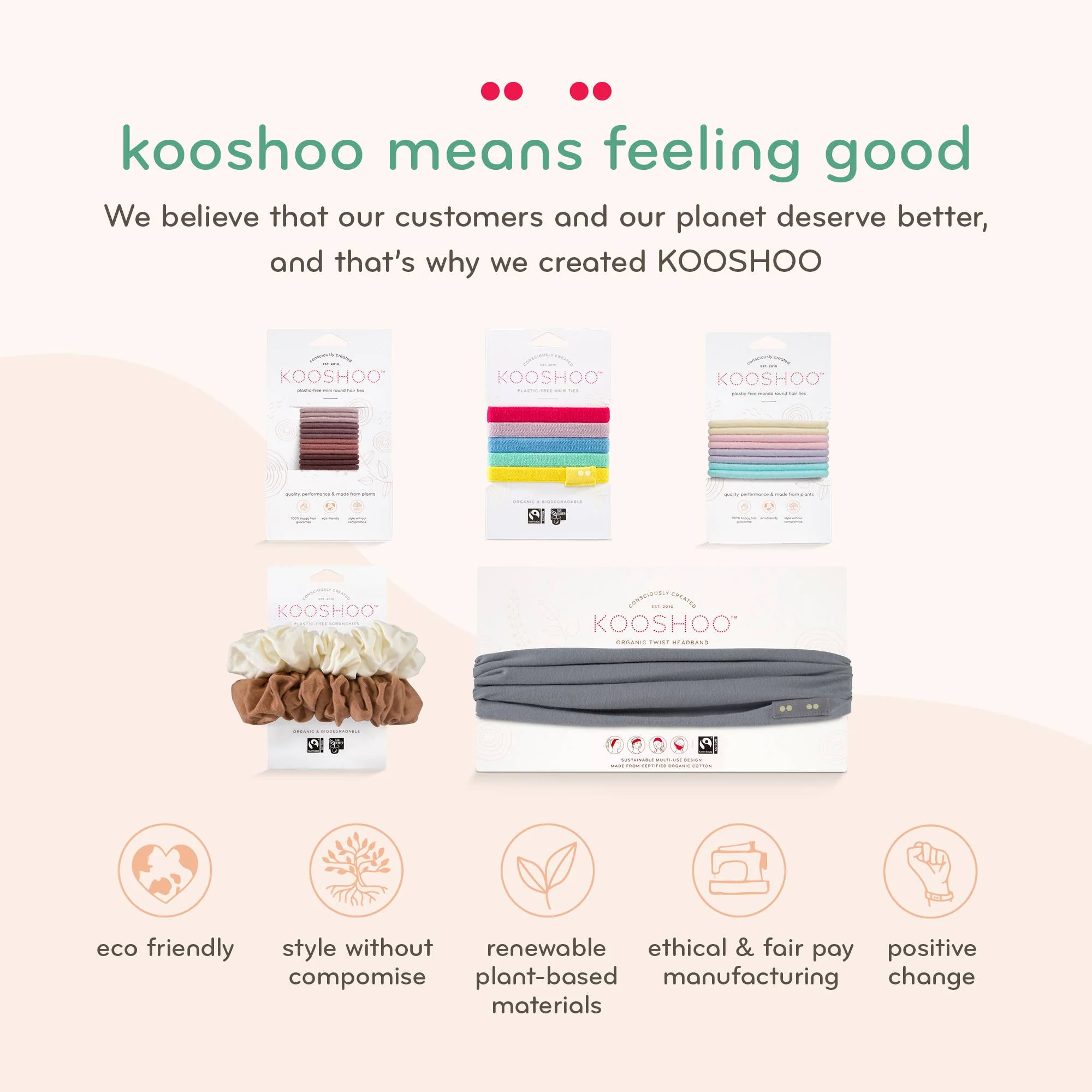 Plastic-free Round Hair Ties - Mini 12-pack - Dark Hues - Image 15